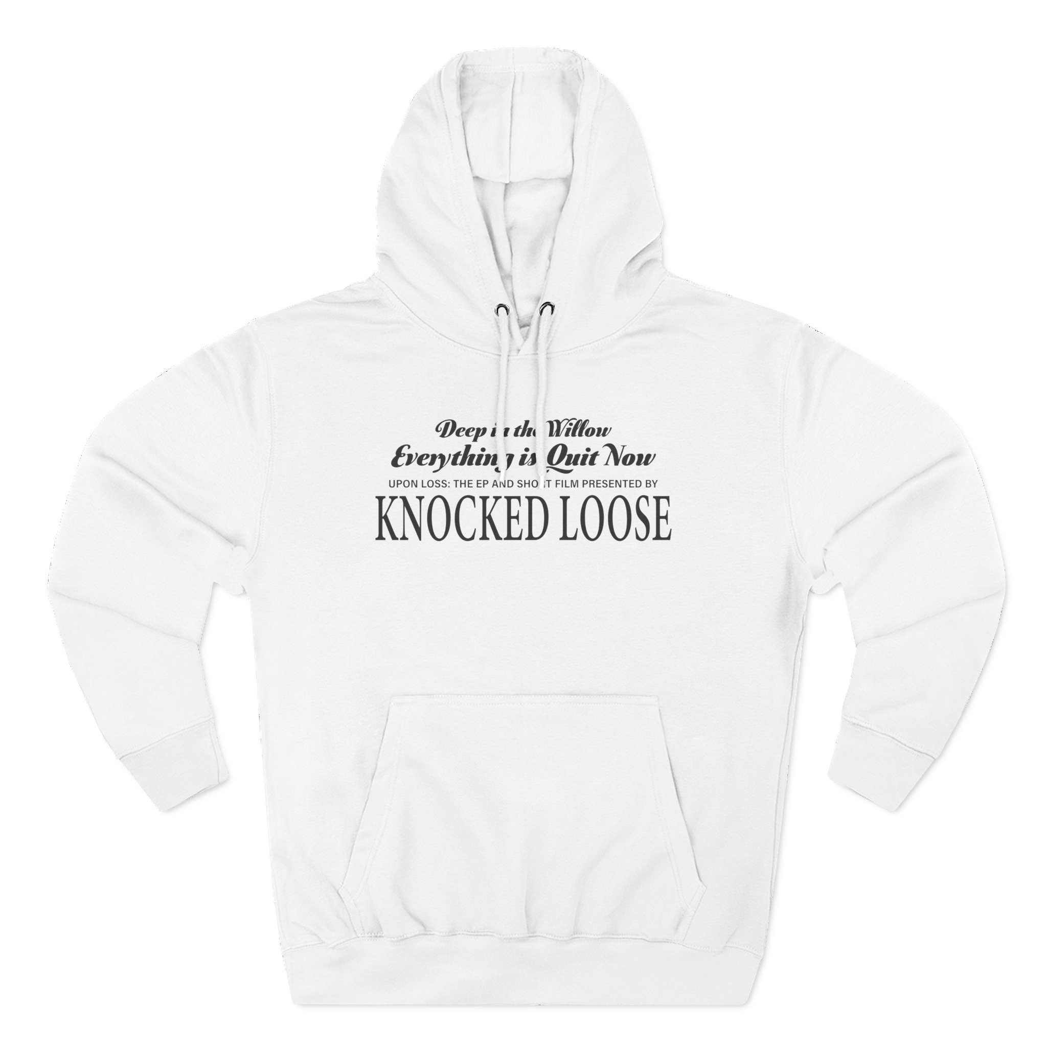 Knocked Loose Quiet Now Three-Panel Fleece Hoodie - Image 3