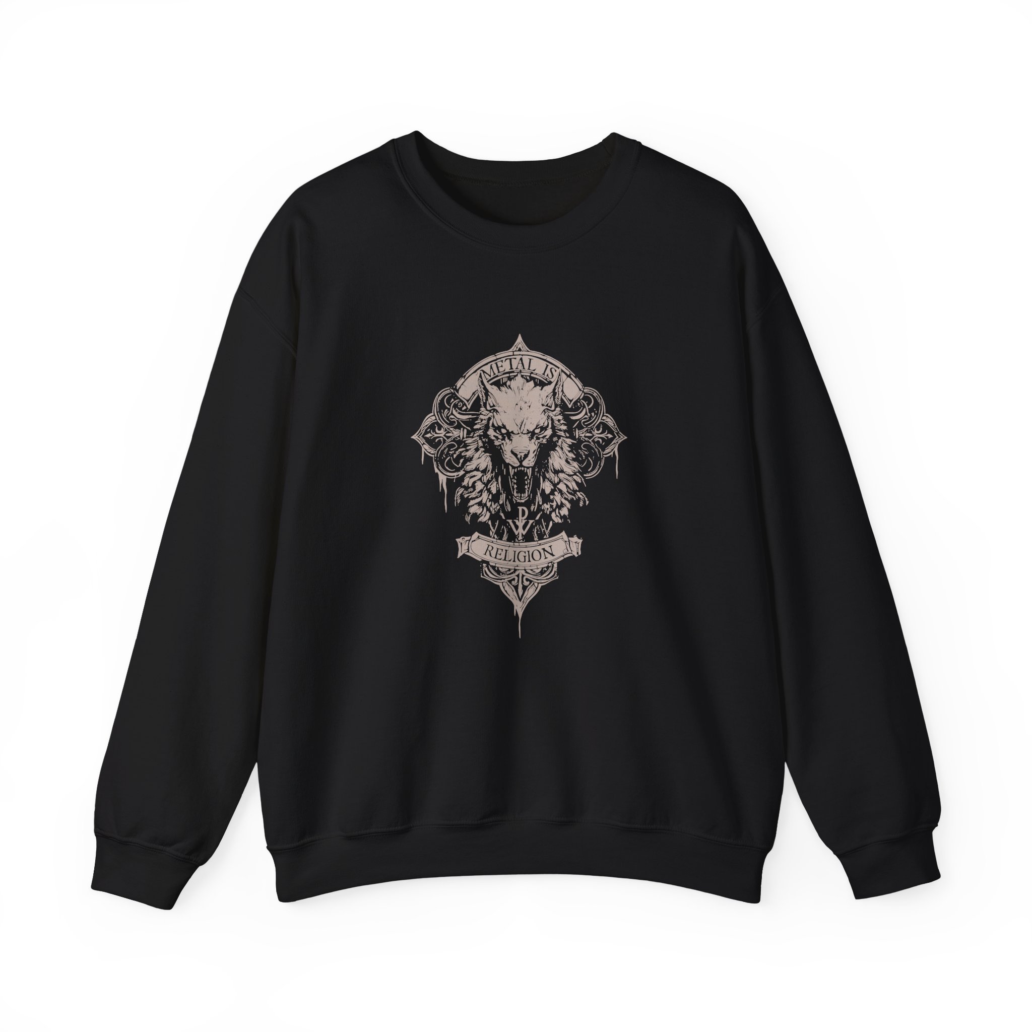 Powerwolf Wolfhead Unisex Heavy Blend™ Crewneck Sweatshirt