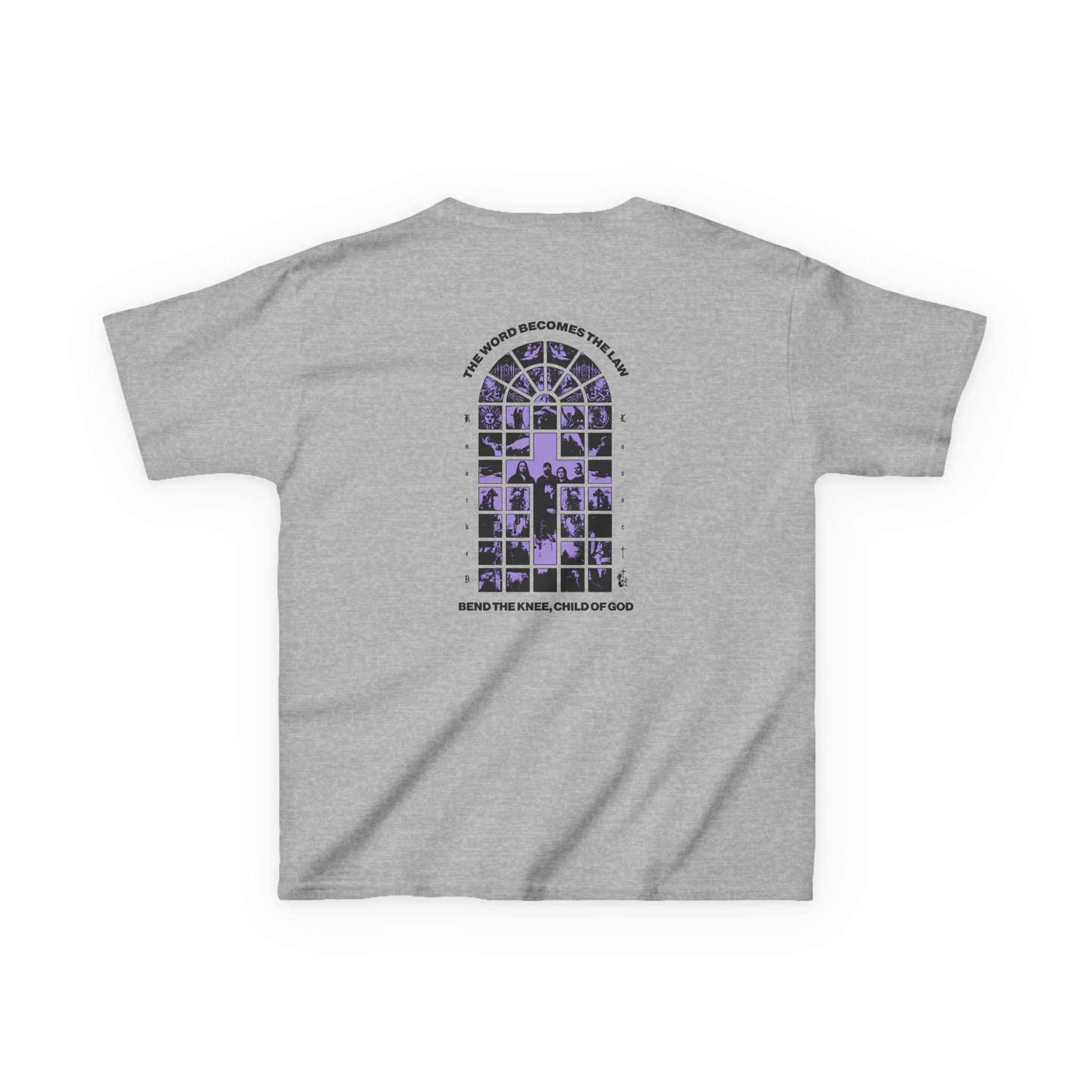 Knocked Loose Purple Cross Kids Heavy Cotton™ Tee - Image 6