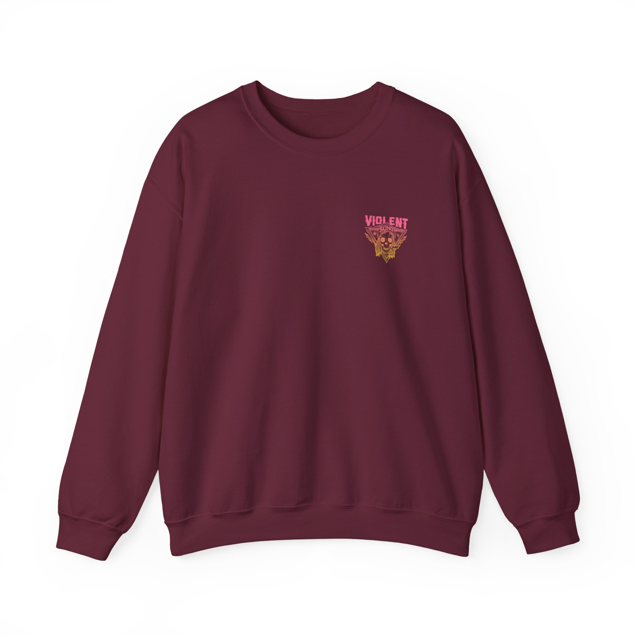 Violent Soho Blazin' Skull Gradient Unisex Heavy Blend™ Crewneck Sweatshirt - Image 3