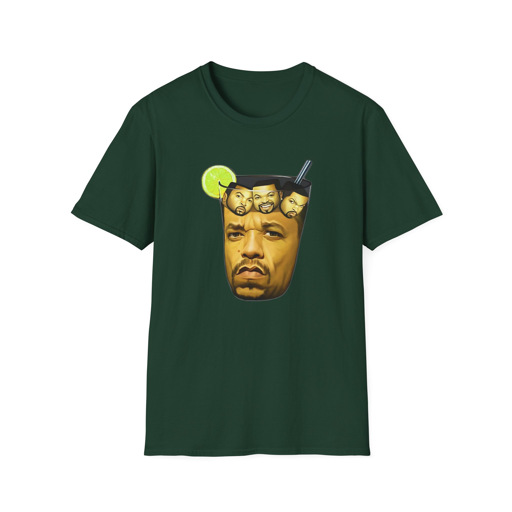 Ice Cube In Iced Tea Unisex Softstyle T-Shirt - Image 7