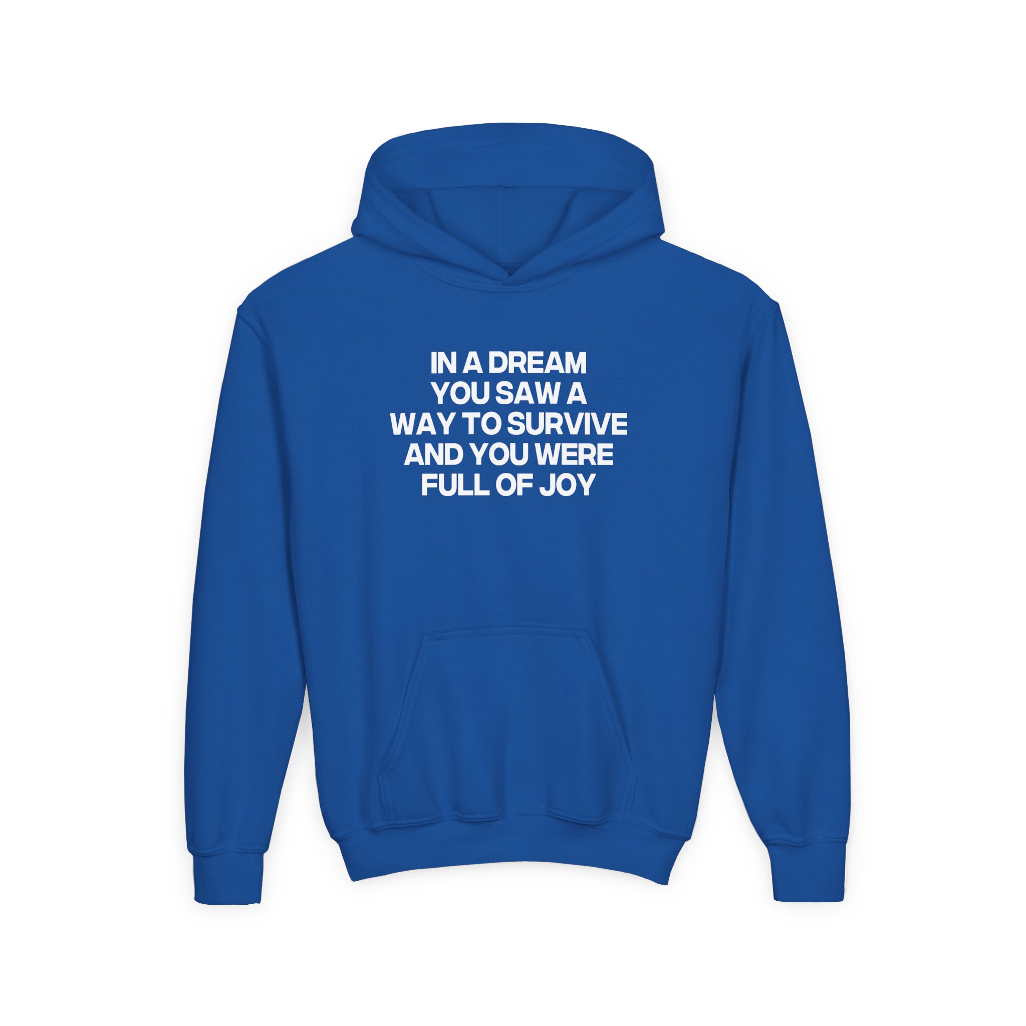 Jenny Holzer 1992 Youth Heavy Blend Hooded Sweatshirt - Image 7