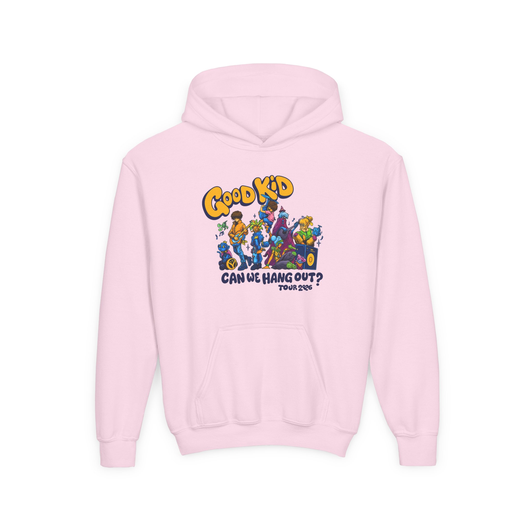 Good Kid Can We Hang Out Youth Heavy Blend Hooded Sweatshirt - Image 7