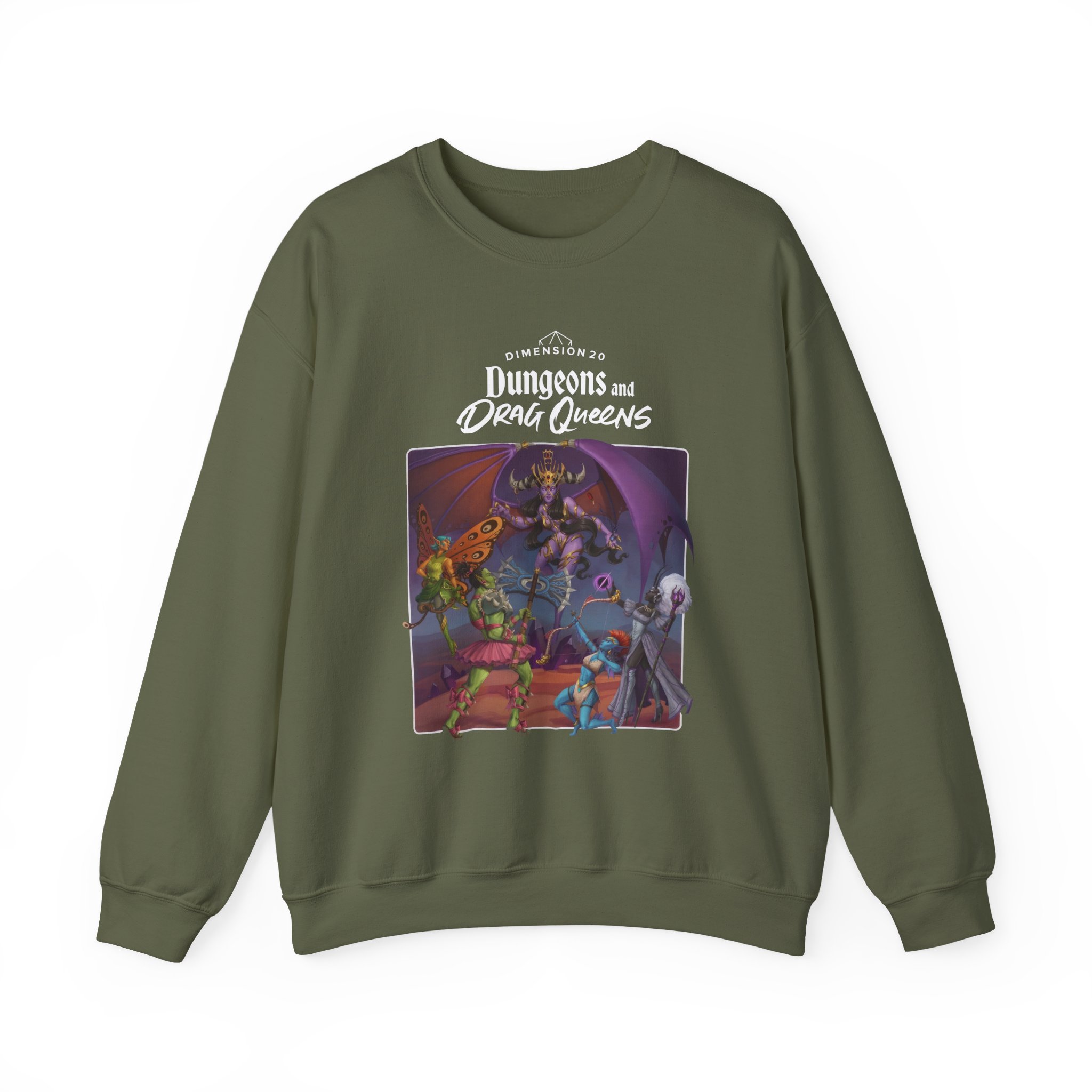 Dropout Dungeons and Drag Queens Unisex Heavy Blend™ Crewneck Sweatshirt - Image 7