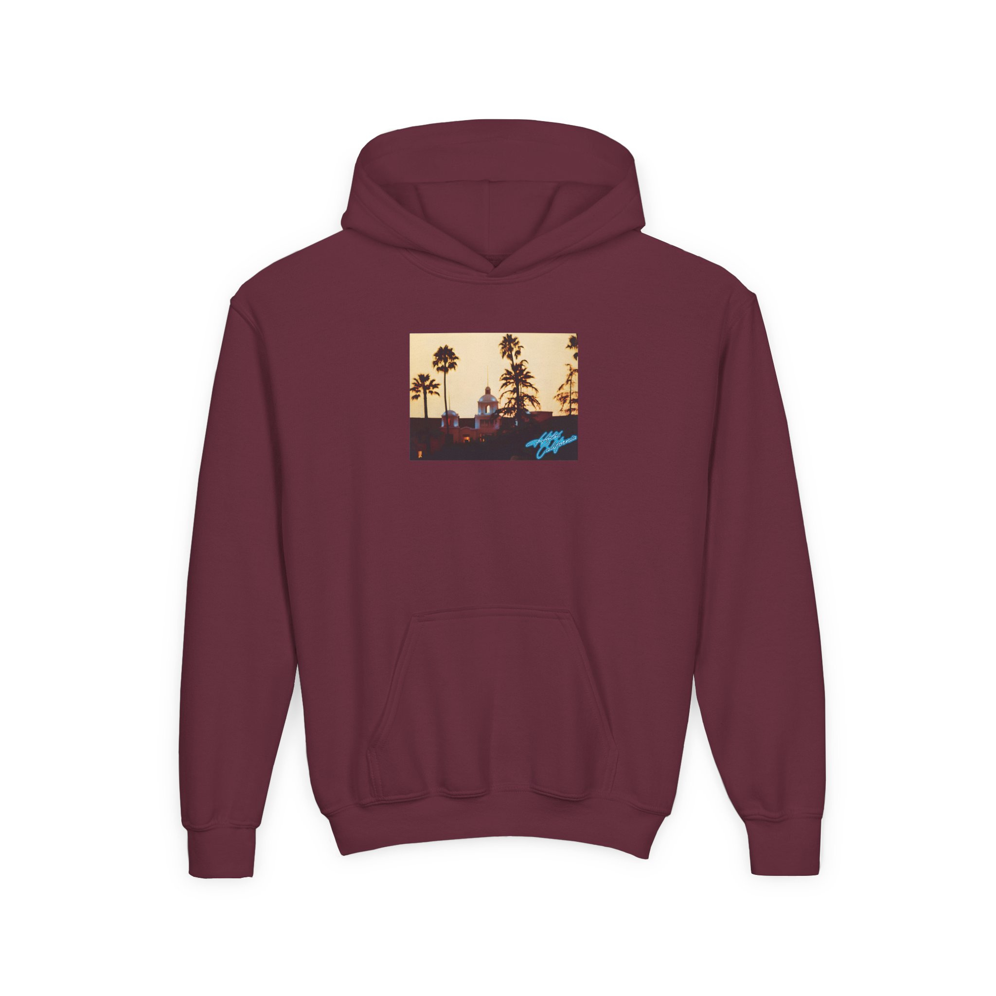 Youth The Eagles Hotel California Heavy Blend Hooded Sweatshirt - Image 9