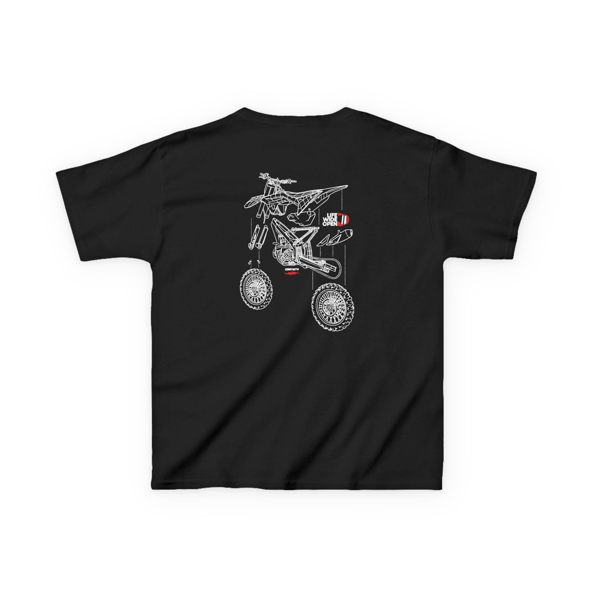 Kids Cboystv Dirtbike Blowup Heavy Cotton™ Tee - Image 2