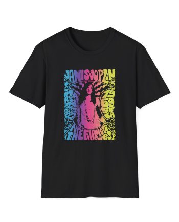 Janis Joplin at the Filmore Unisex Softstyle T-shirt
