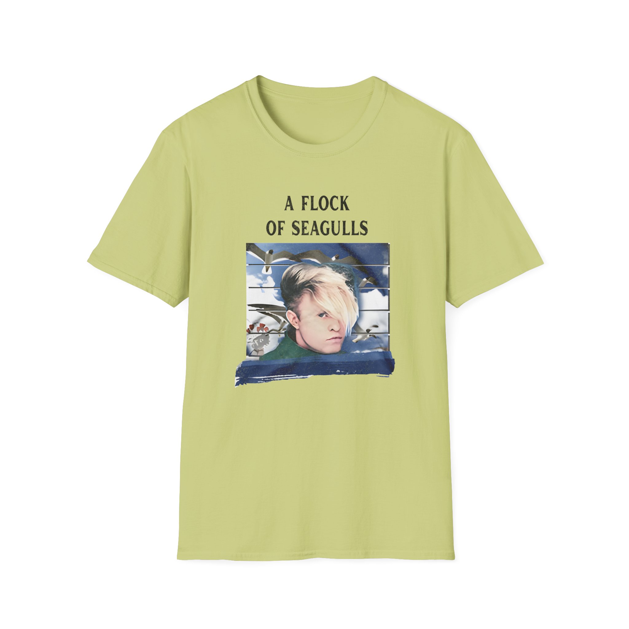 A Flock of Seagulls Birds in Flight Unisex Softstyle T-Shirt - Image 9