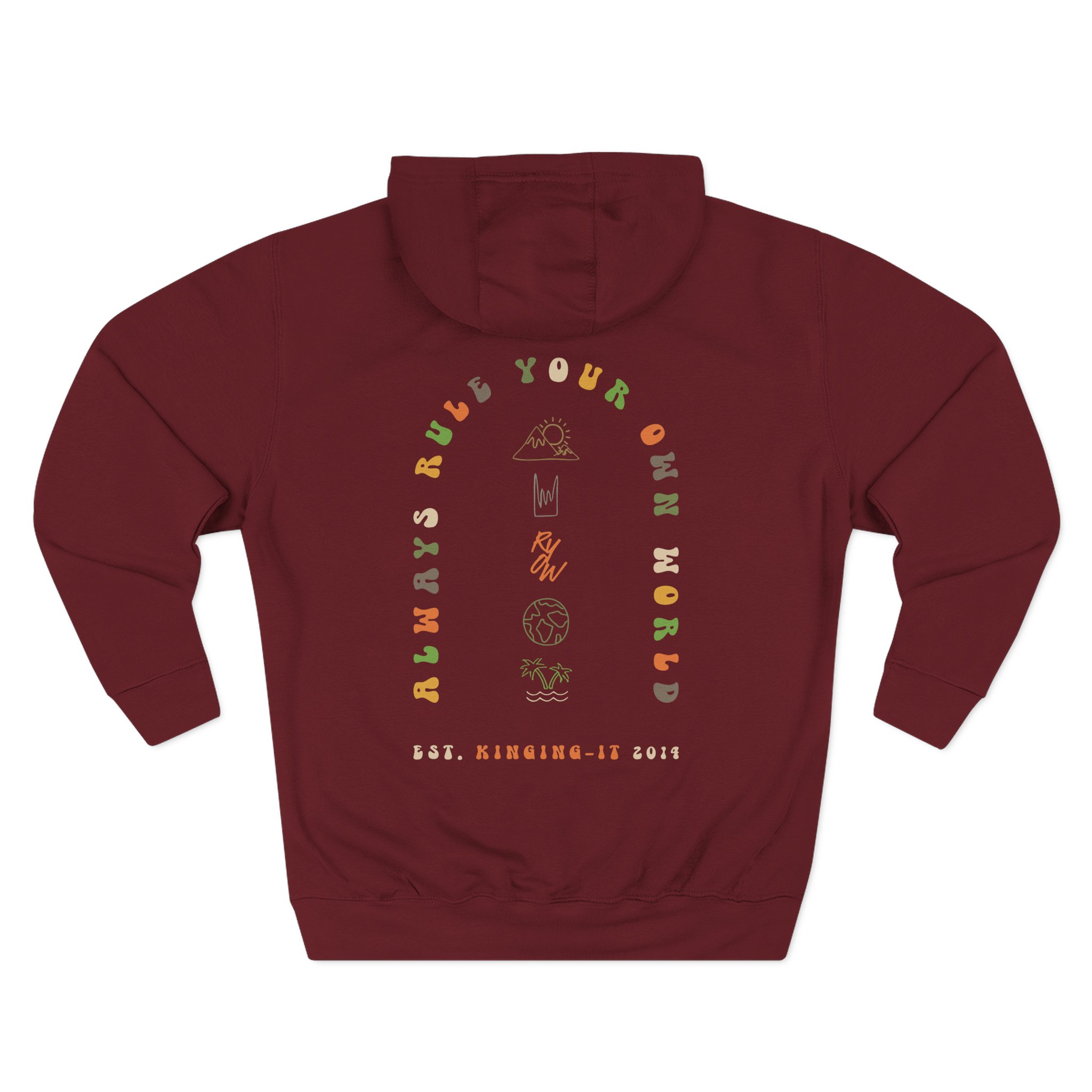 Kinging-it Three-Panel Fleece Hoodie - Image 14