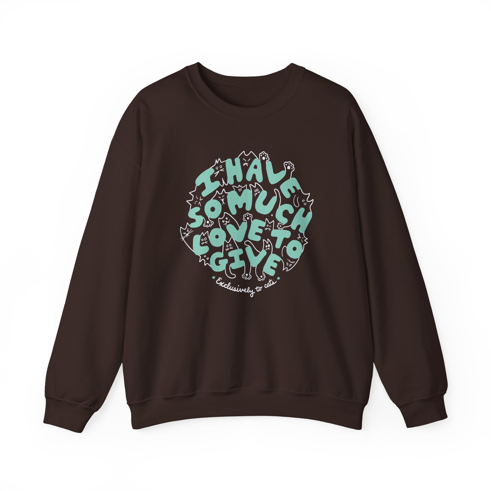Dropout Exclusively To Cats Unisex Heavy Blend™ Crewneck Sweatshirt - Image 5