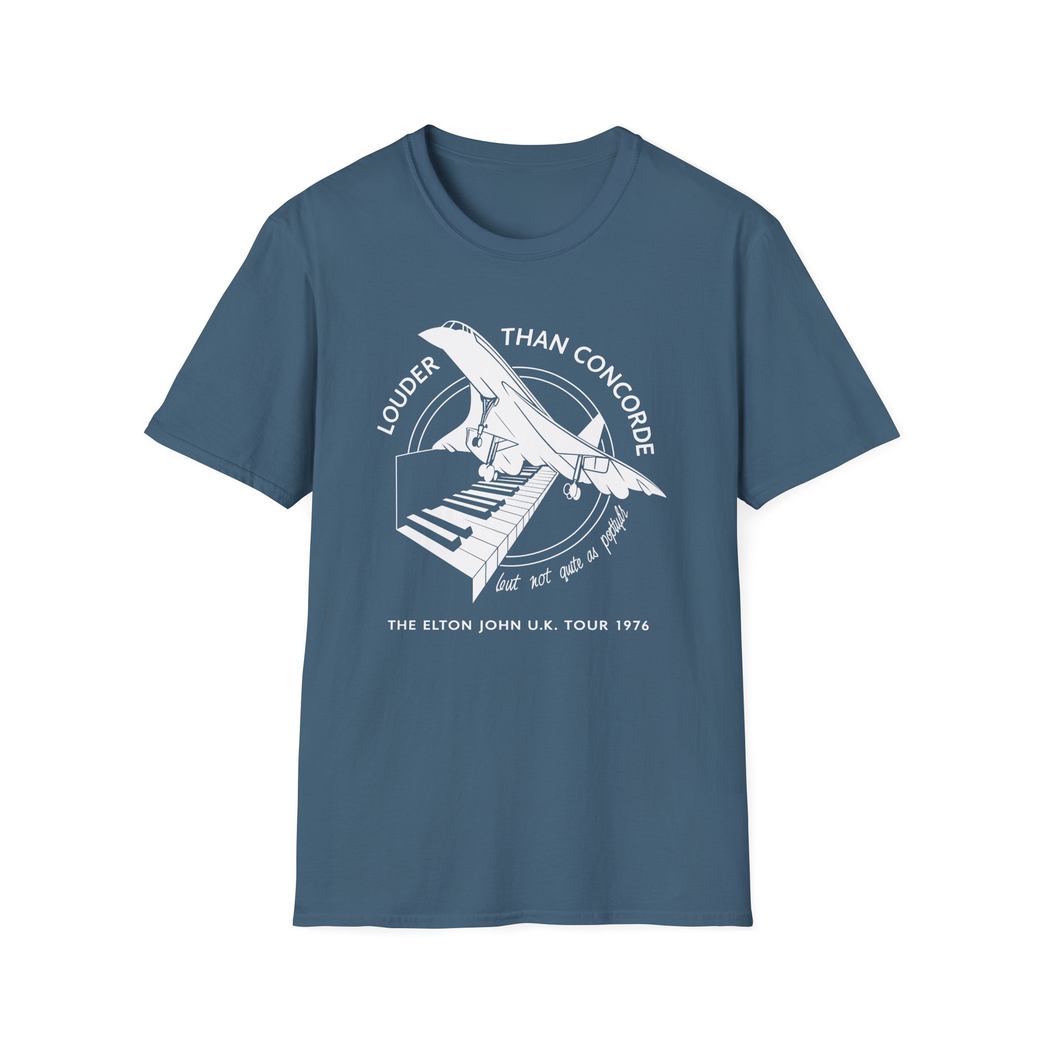 Ej Farewell Vintage Louder Than Concorde Unisex Softstyle T-Shirt - Image 9