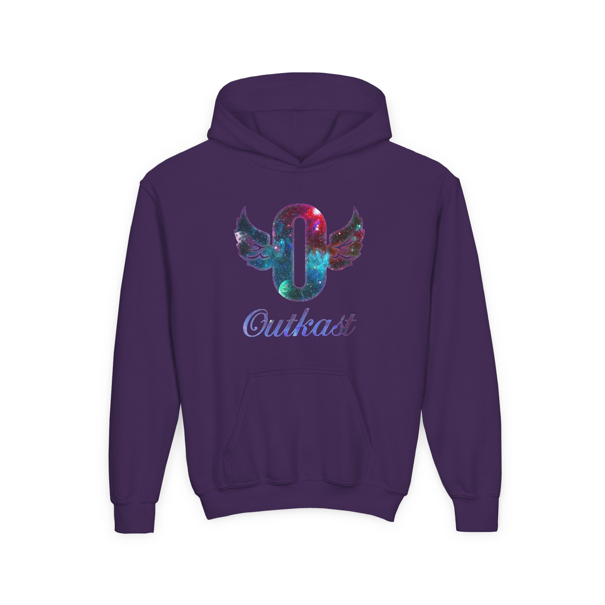 Youth Outkast O Galaxy Heavy Blend Hooded Sweatshirt - Image 7