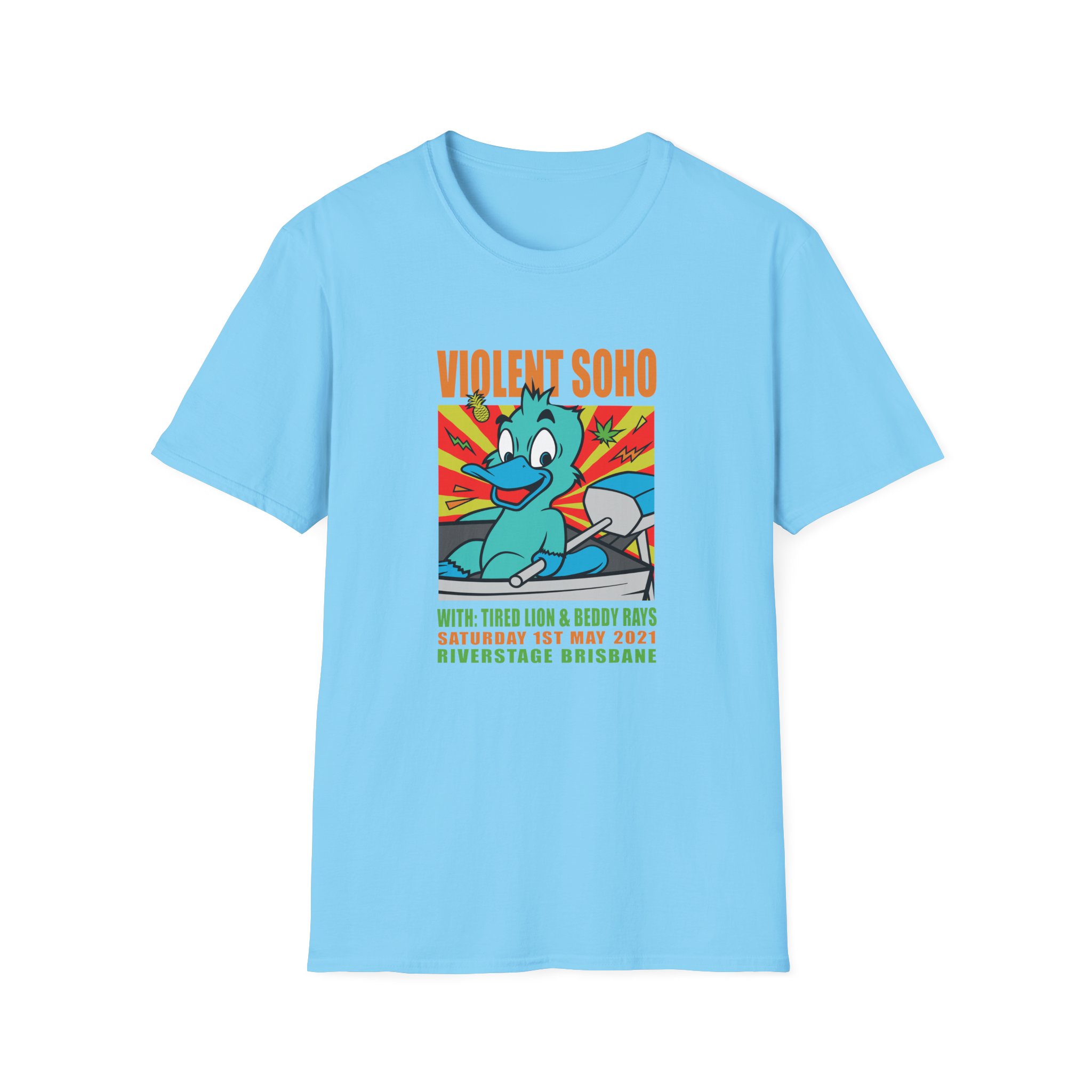 Violent Soho Event Poster Unisex Softstyle T-Shirt - Image 13