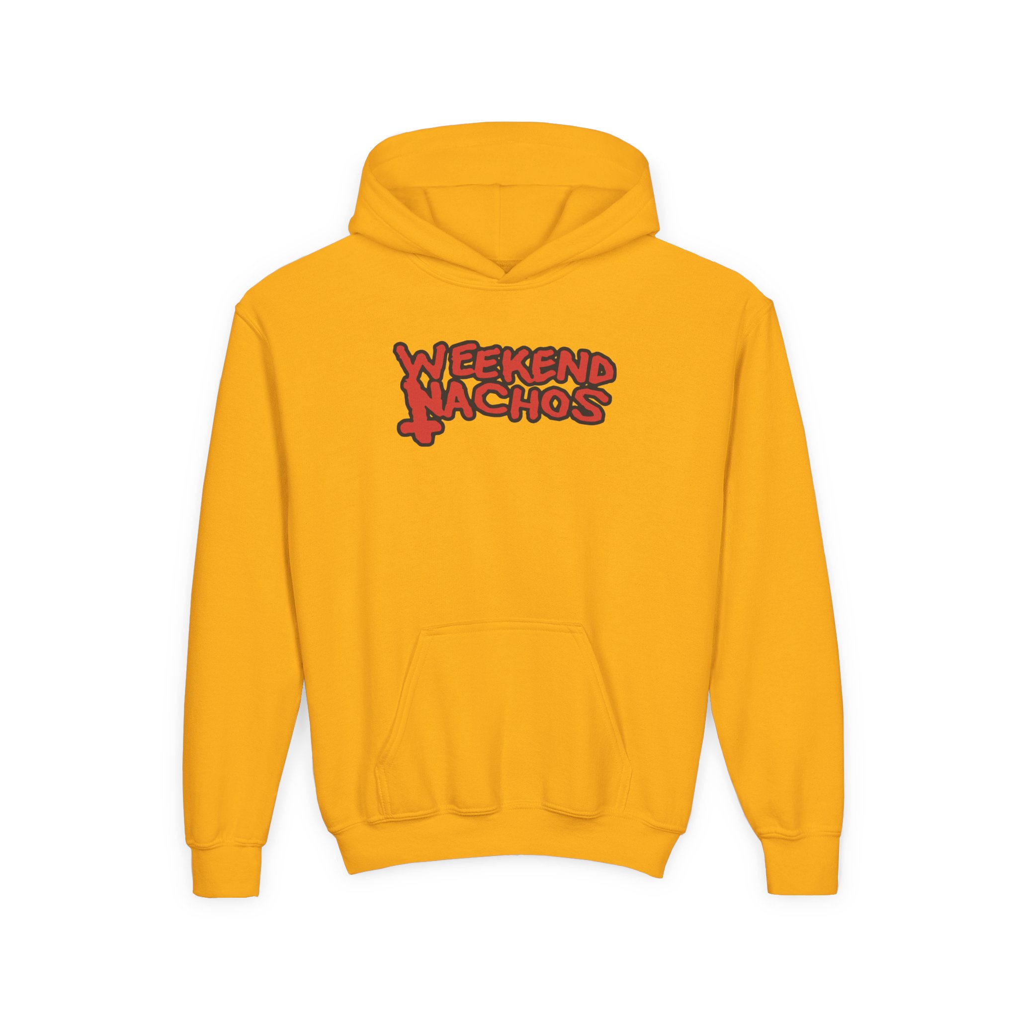 Youth Weekend Nachos Christian Heavy Blend Hooded Sweatshirt - Image 5