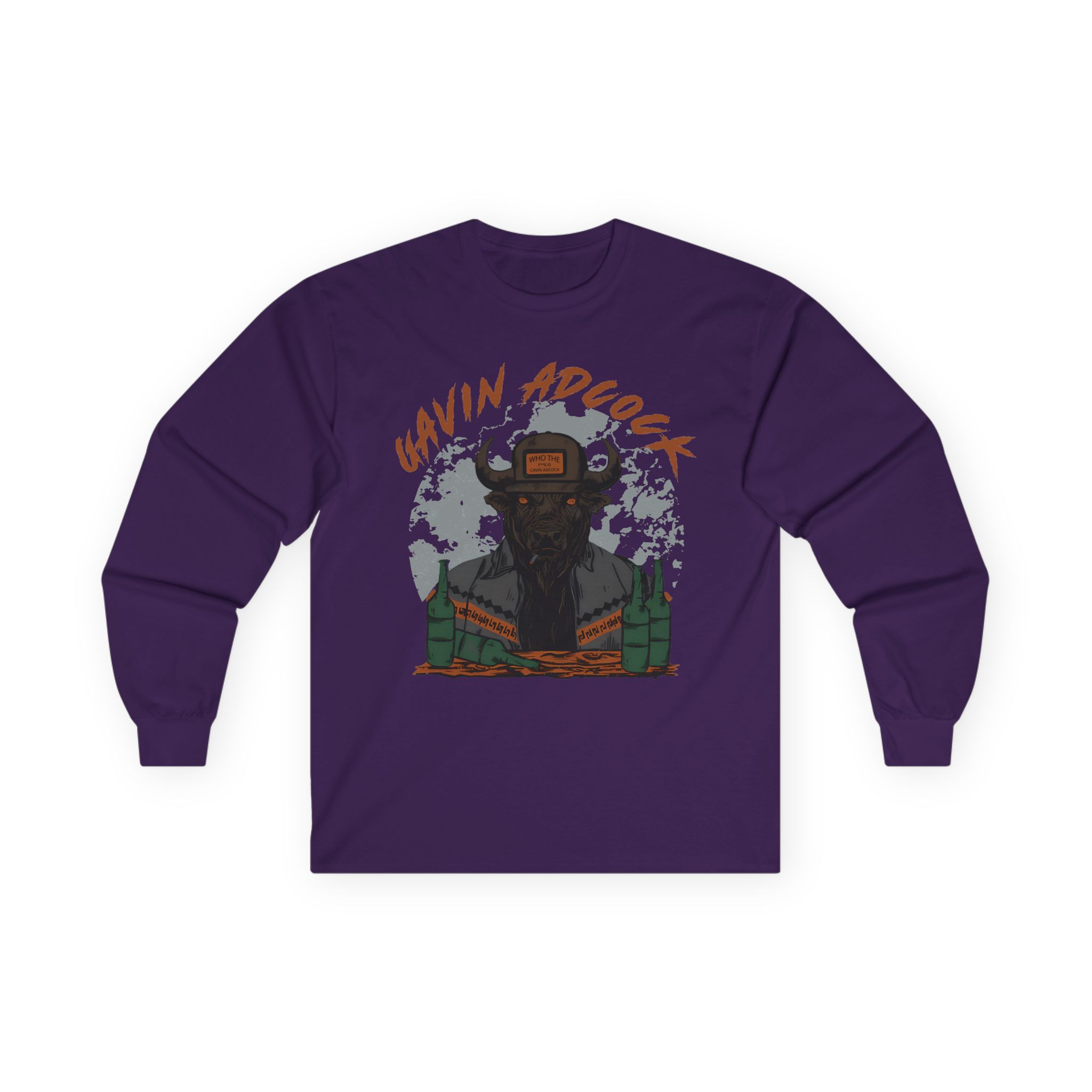 Gavin Adcock Graphite Bull Unisex Ultra Cotton Long Sleeve Tee - Image 7
