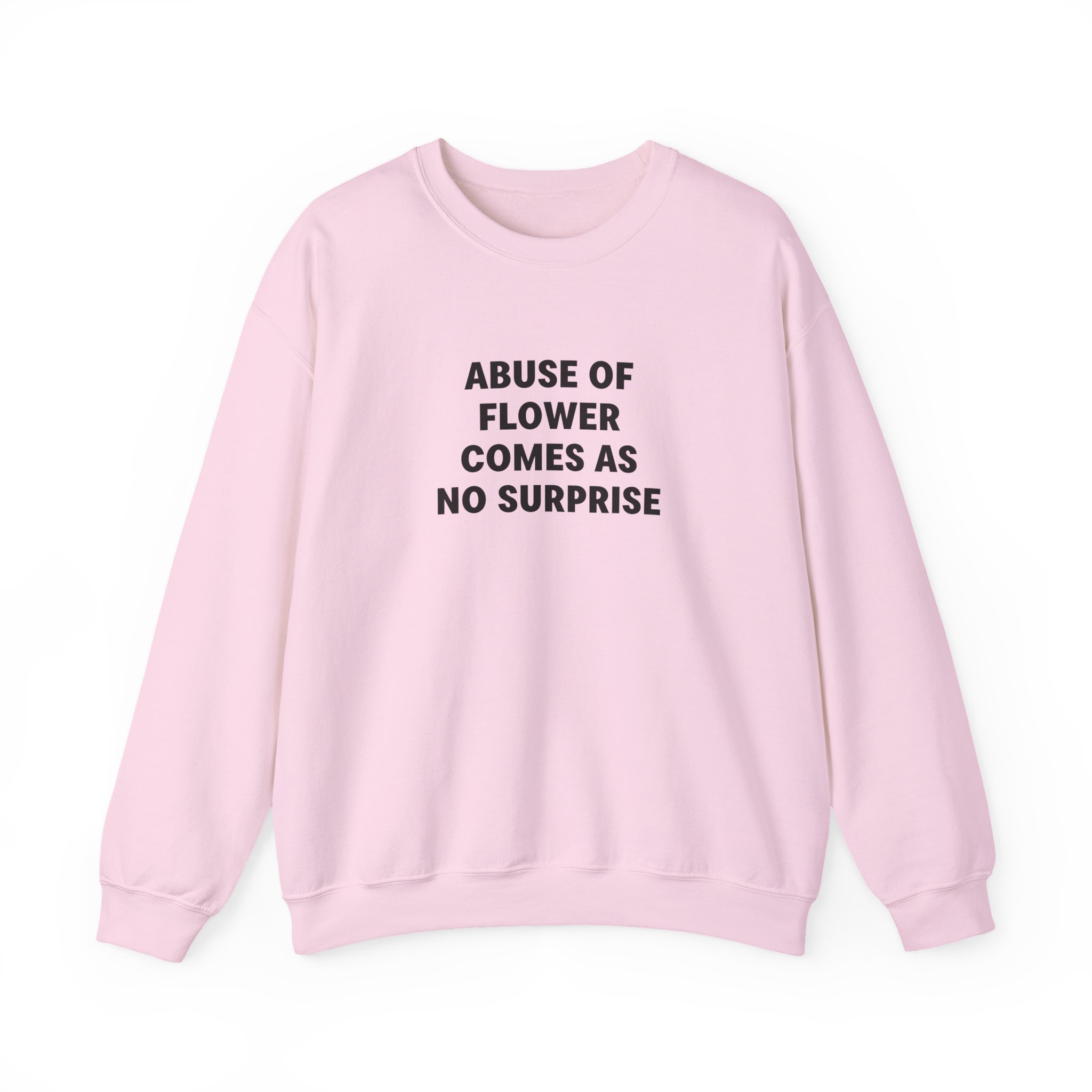 Jenny Holzer Abuse of Flower Comes as No Surprise Unisex Heavy Blend™ Crewneck Sweatshirt - Image 15
