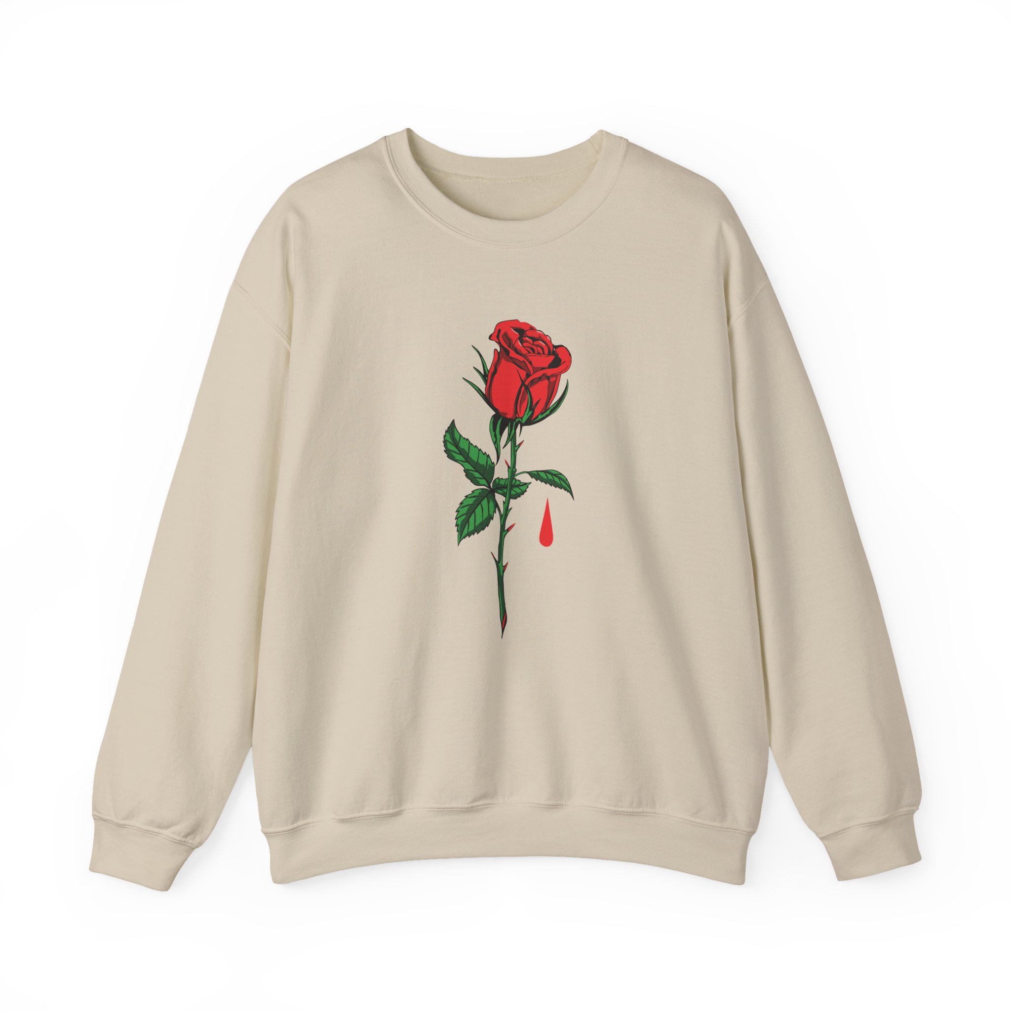 Blue October Big Rose Unisex Heavy Blend™ Crewneck Sweatshirt - Image 9