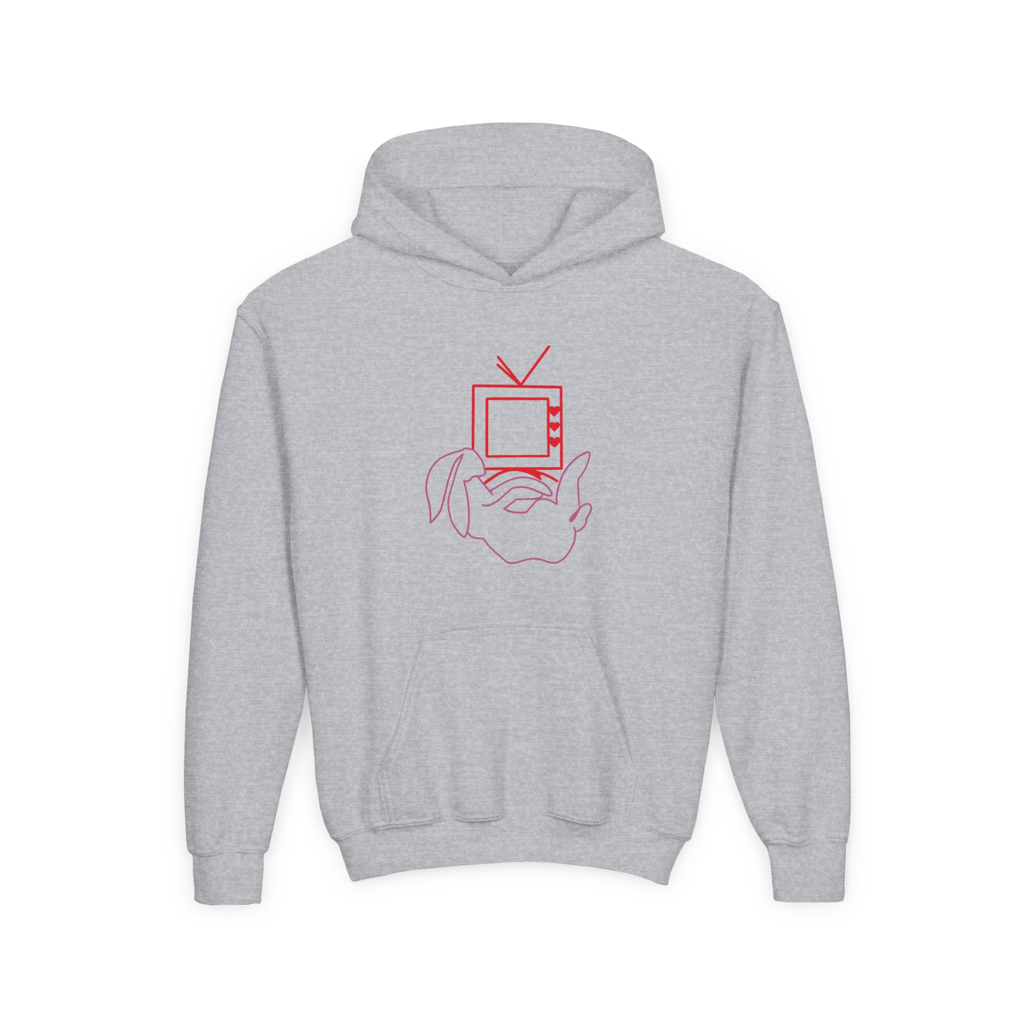 Love on Tour Harry Styles Bunny Tv Youth Heavy Blend Hooded Sweatshirt - Image 3