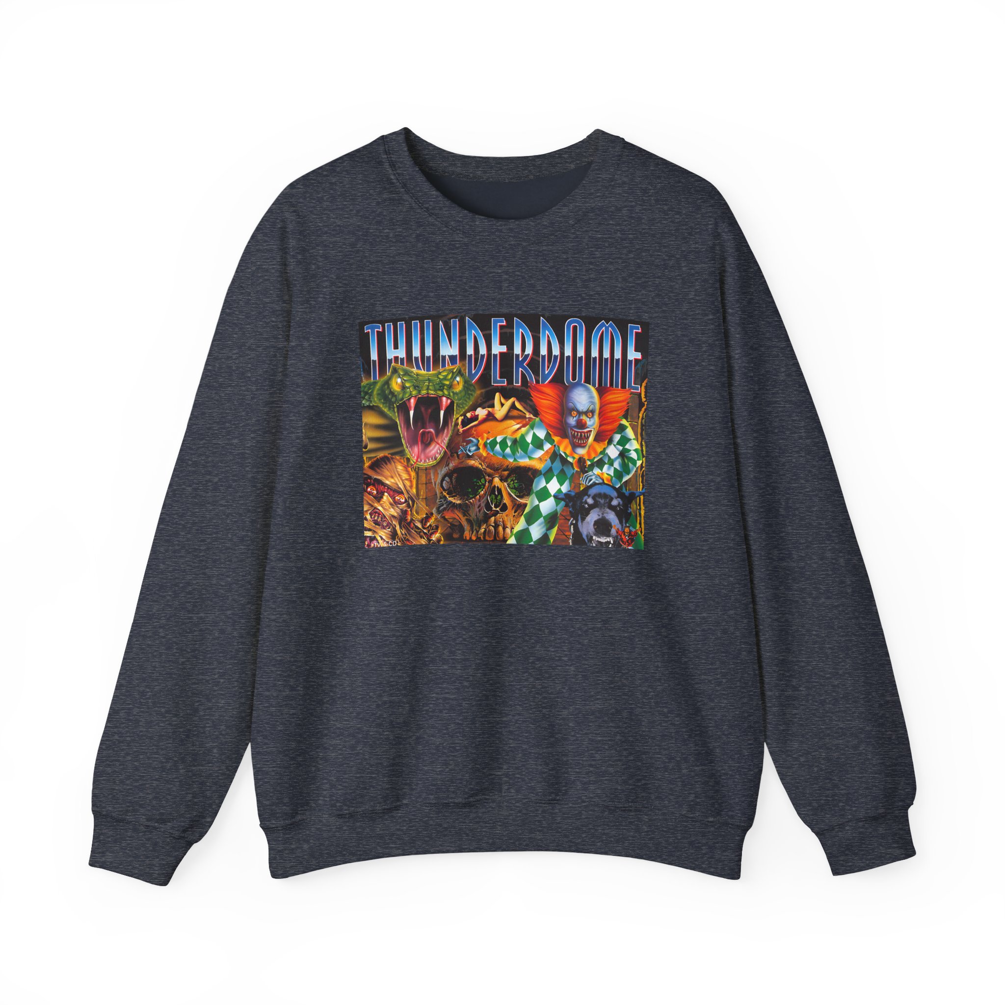 Thunderdome Hardcore Will Never Die Unisex Heavy Blend™ Crewneck Sweatshirt - Image 7