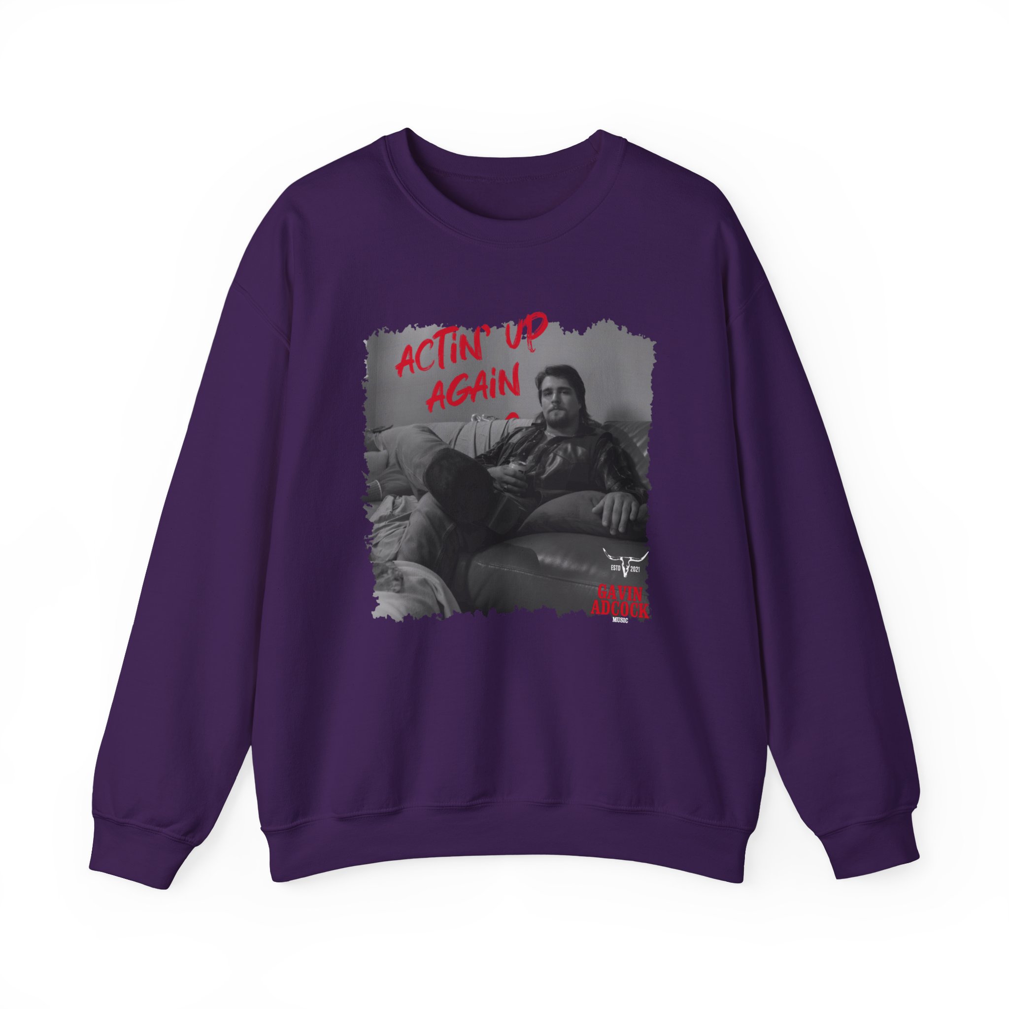 Gavin Adcock Actin' Up Again Album Unisex Heavy Blend™ Crewneck Sweatshirt - Image 11