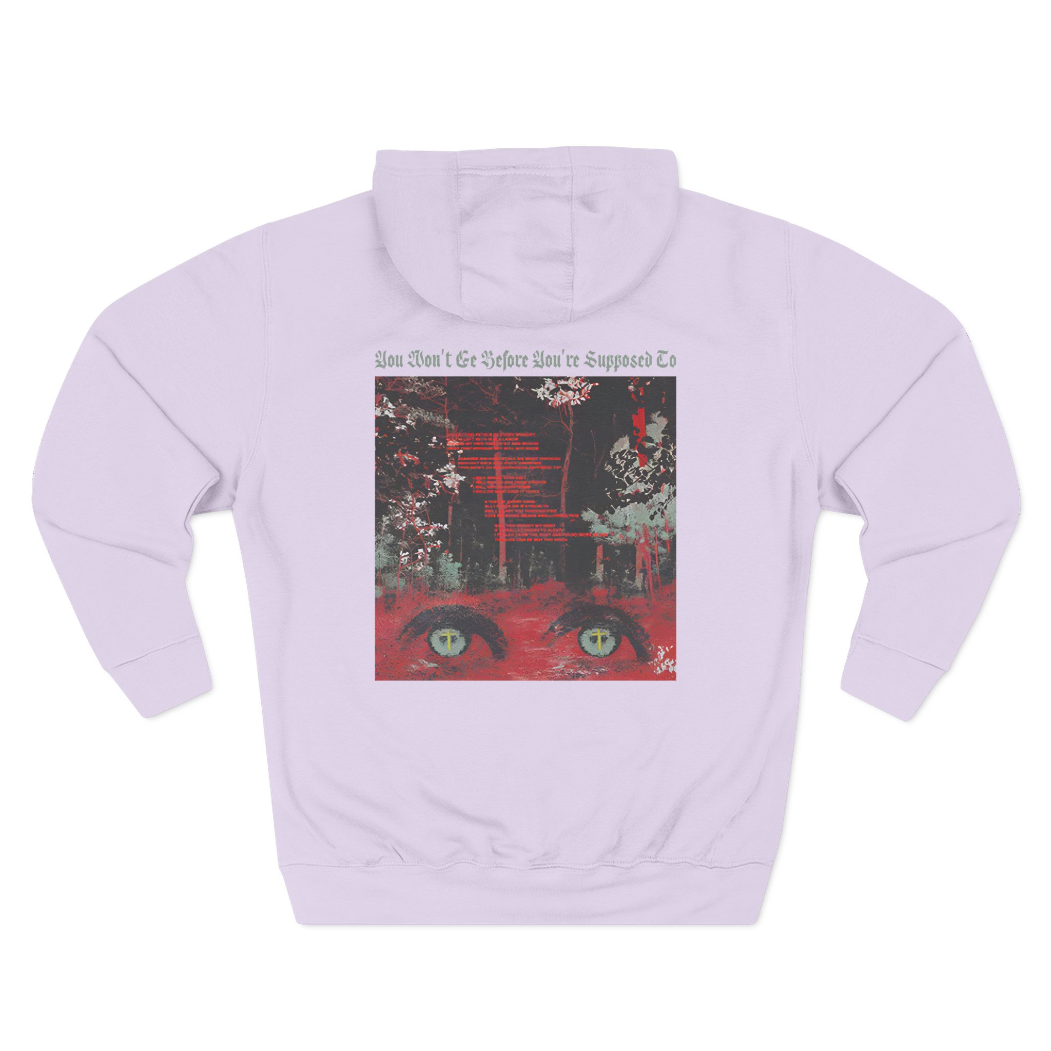 Knocked Loose Collecting Petals Three-Panel Fleece Hoodie - Image 10