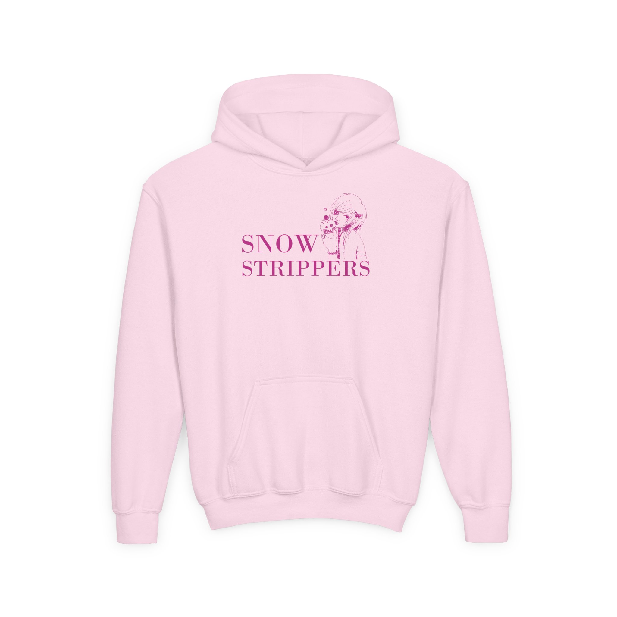 Youth Snow Strippers Heavy Blend Hooded Sweatshirt - Image 3
