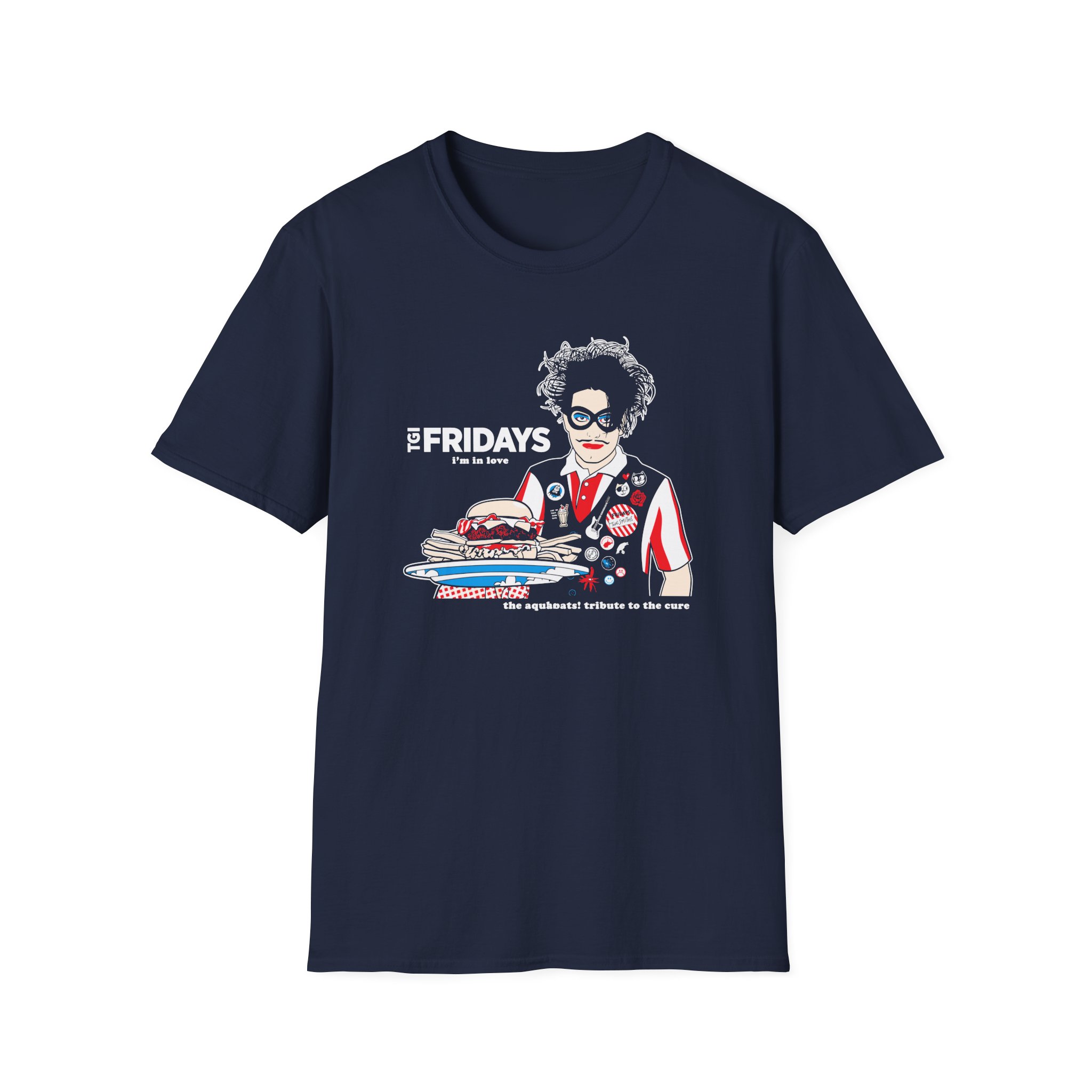 The Aquabats! TGI Fridays I’m In Love Tribute To The Cure Unisex Softstyle T-Shirt - Image 13