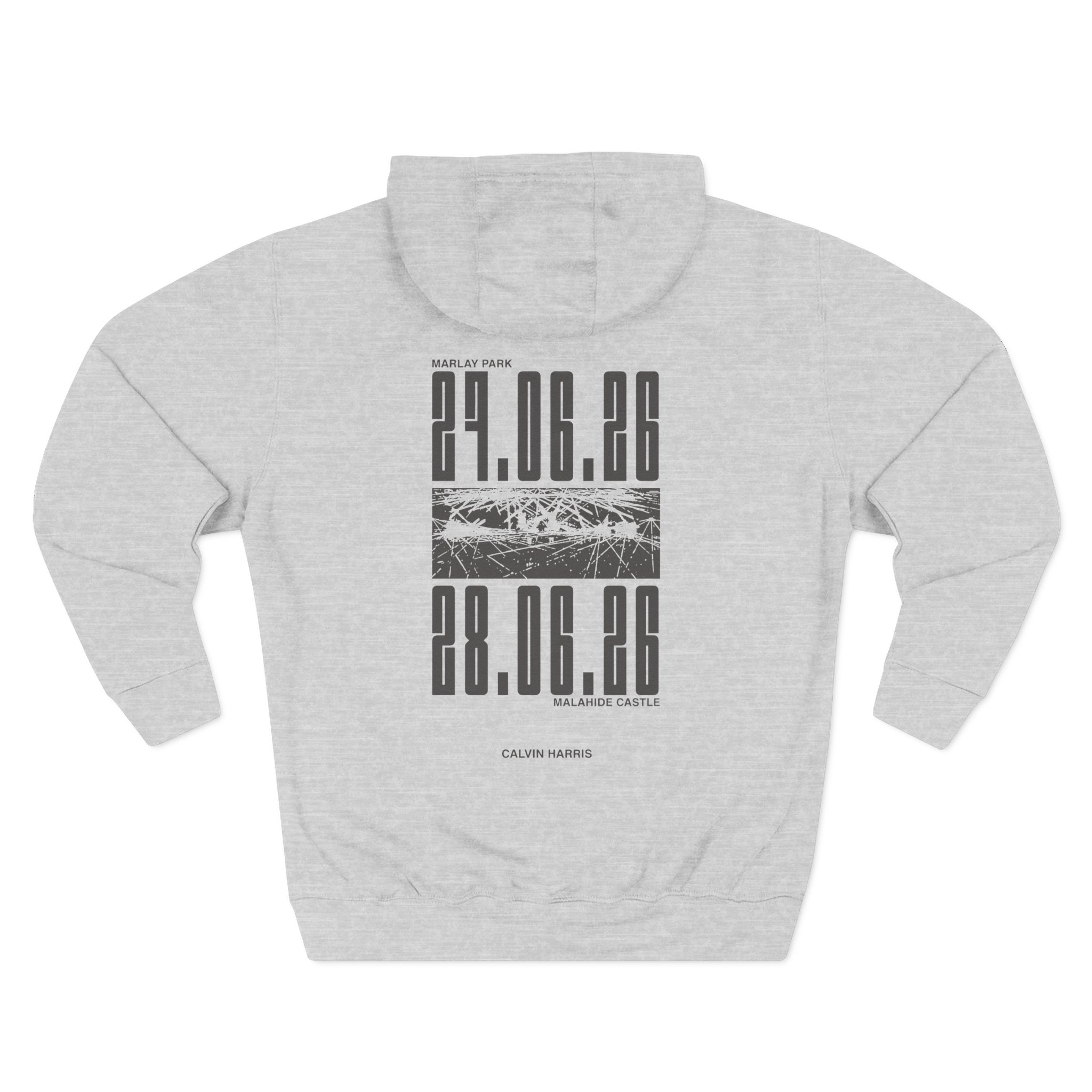 Calvin Harris Malahide Castle Tour Three-Panel Fleece Hoodie - Image 4