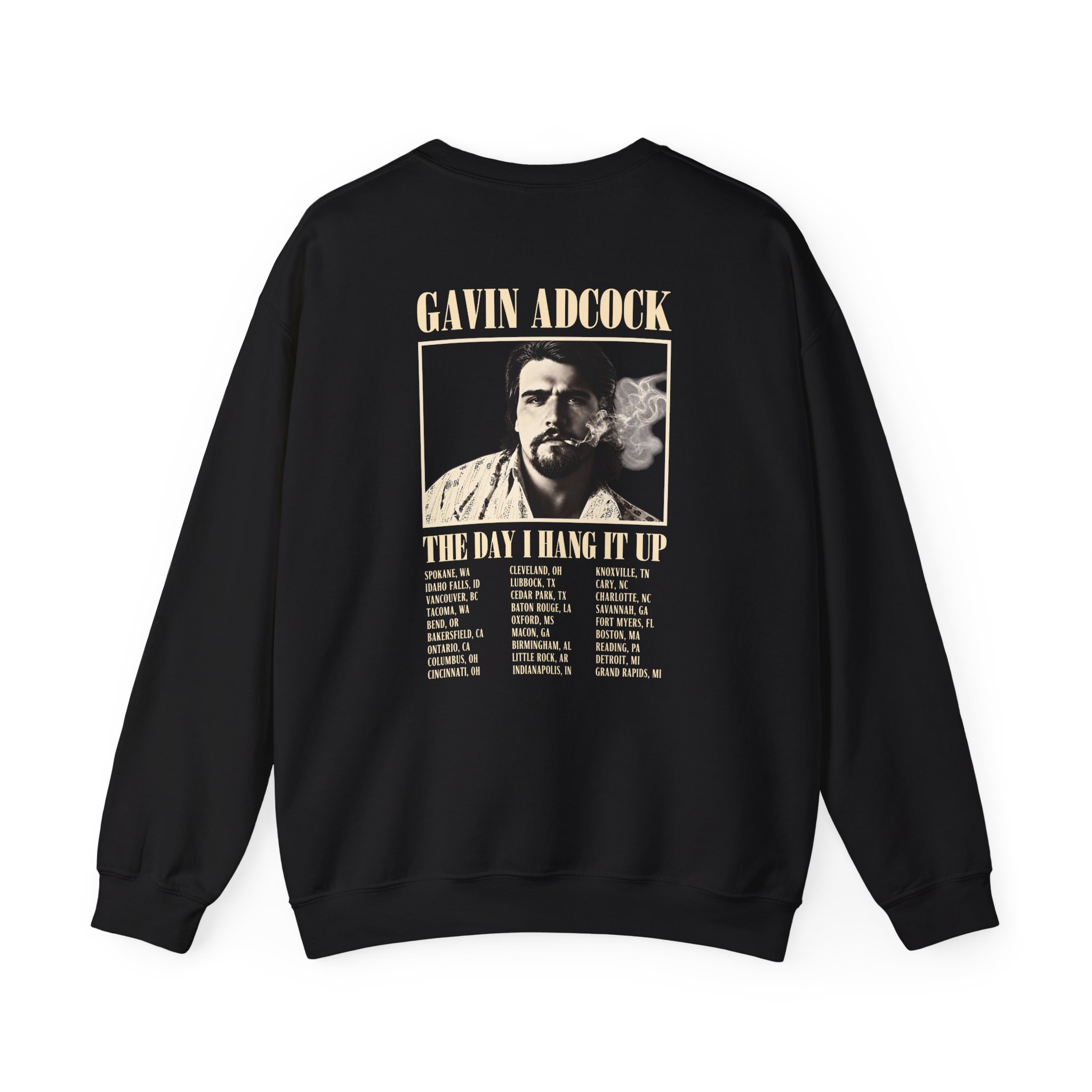 Gavin Adcock Hang It Up Tour Unisex Heavy Blend™ Crewneck Sweatshirt - Image 2