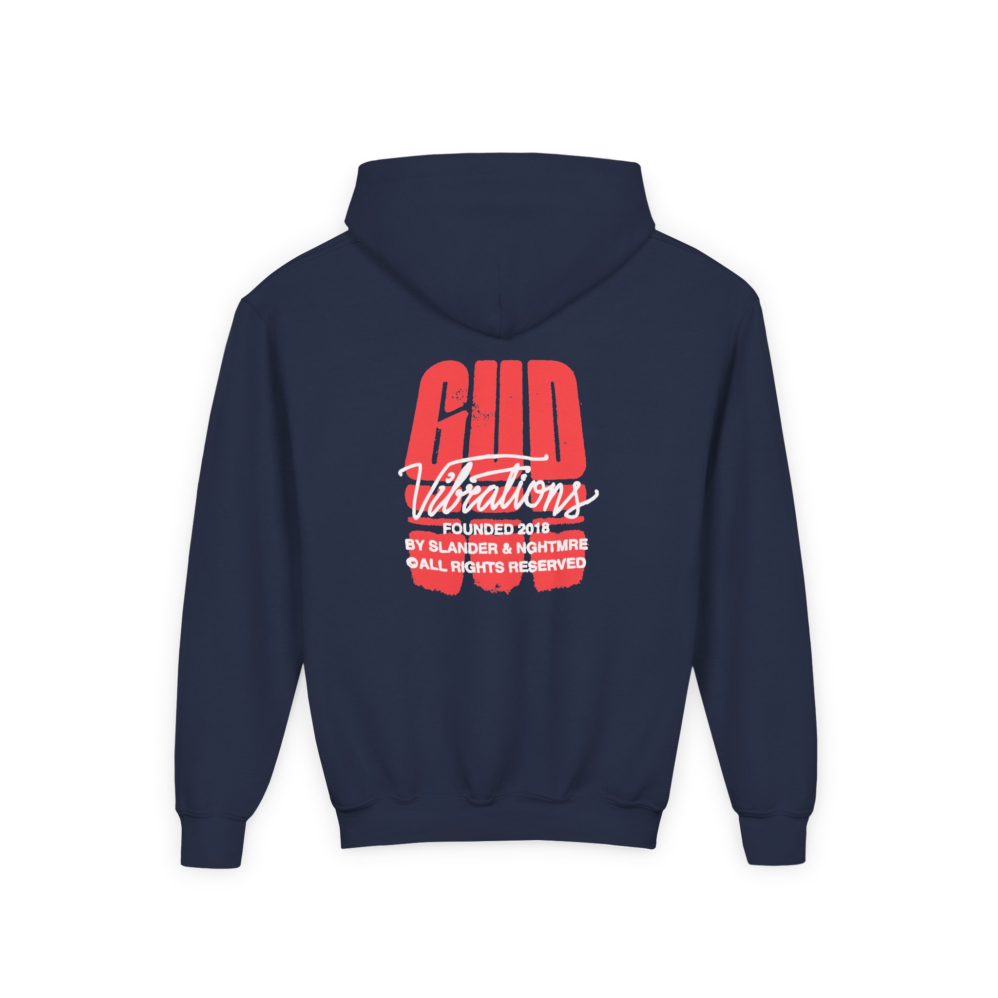 Slander Gud Vibrations Graffiti Youth Heavy Blend Hooded Sweatshirt - Image 10