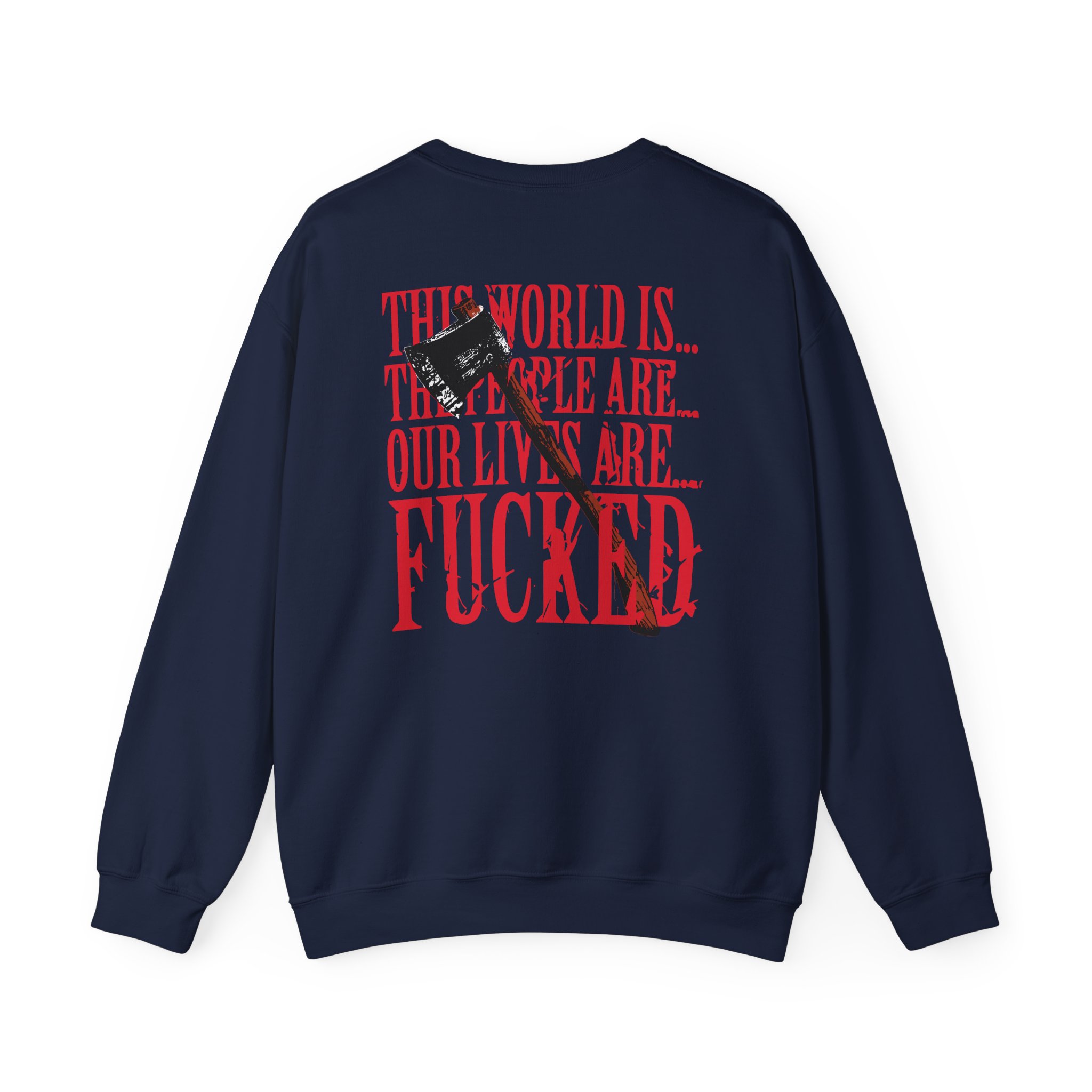 Paleface Swiss This World is Unisex Heavy Blend™ Crewneck Sweatshirt - Image 8