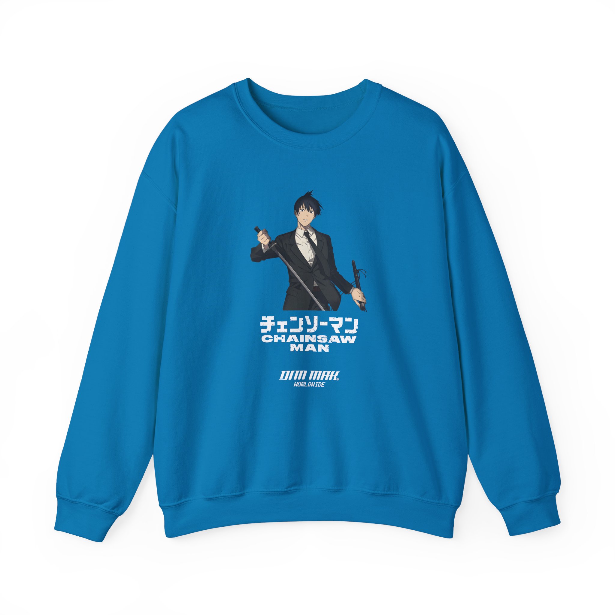 Chainsaw Man X Dim Mak Aki Unisex Heavy Blend™ Crewneck Sweatshirt - Image 9
