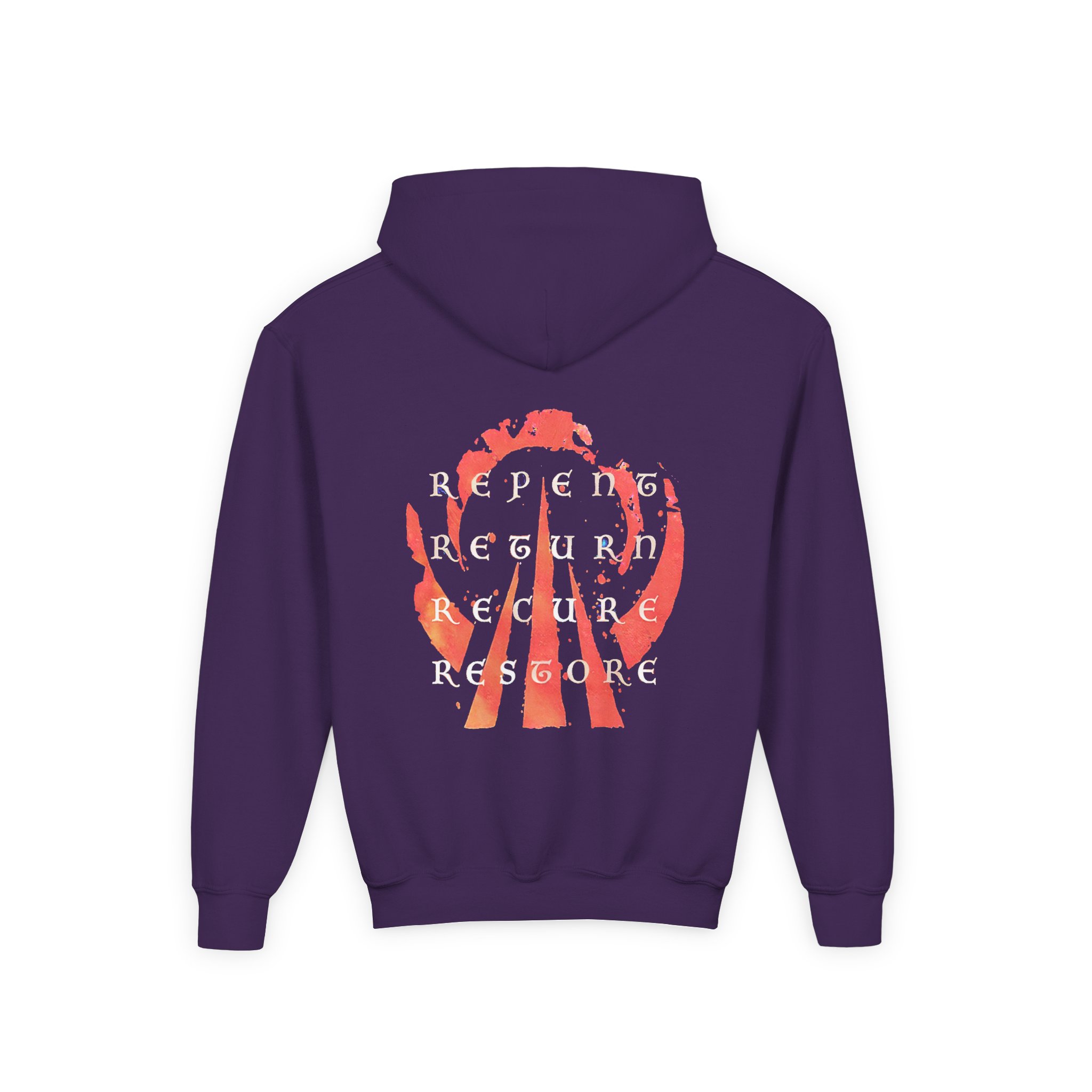 Eluveitie Exile Rider Youth Heavy Blend Hooded Sweatshirt - Image 8