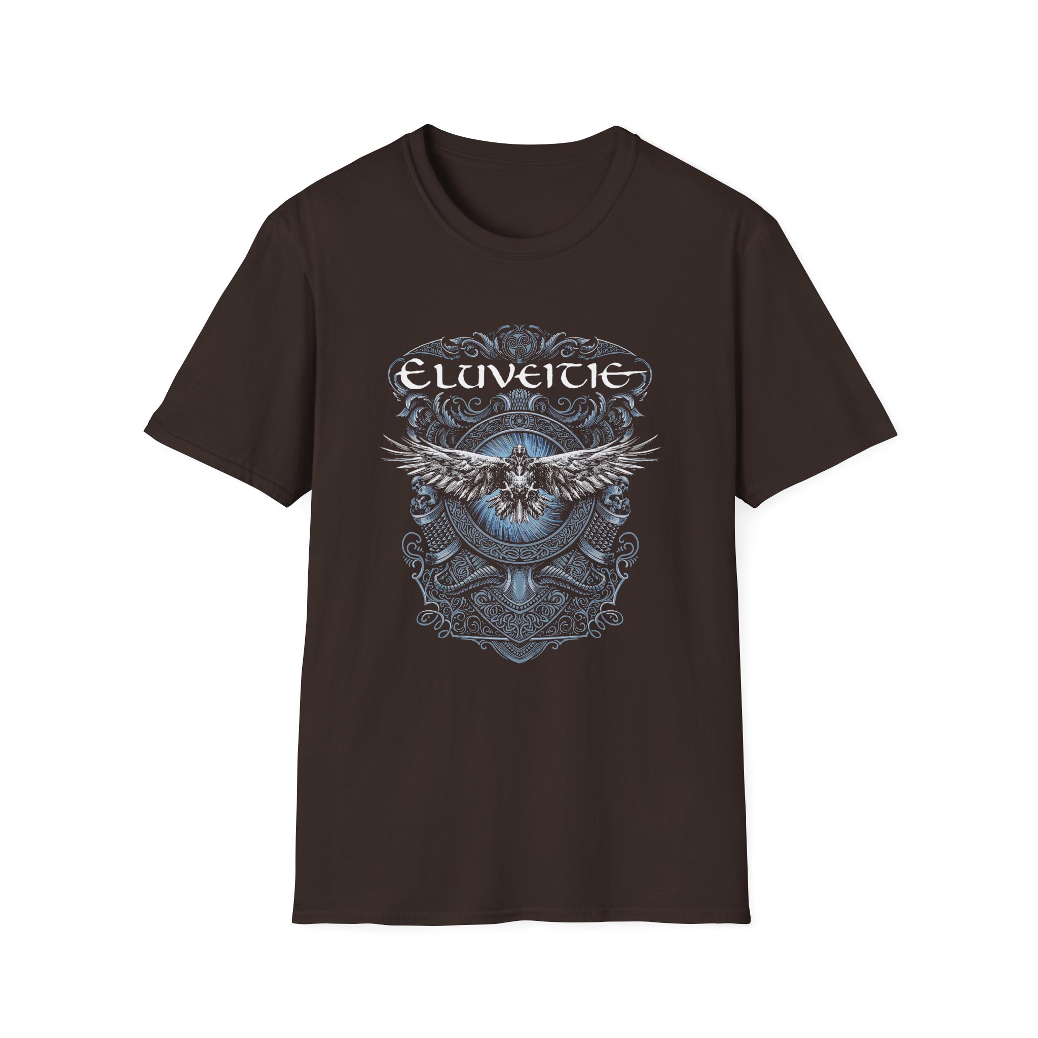 Eluveitie Dark Raven Unisex Softstyle T-Shirt - Image 3