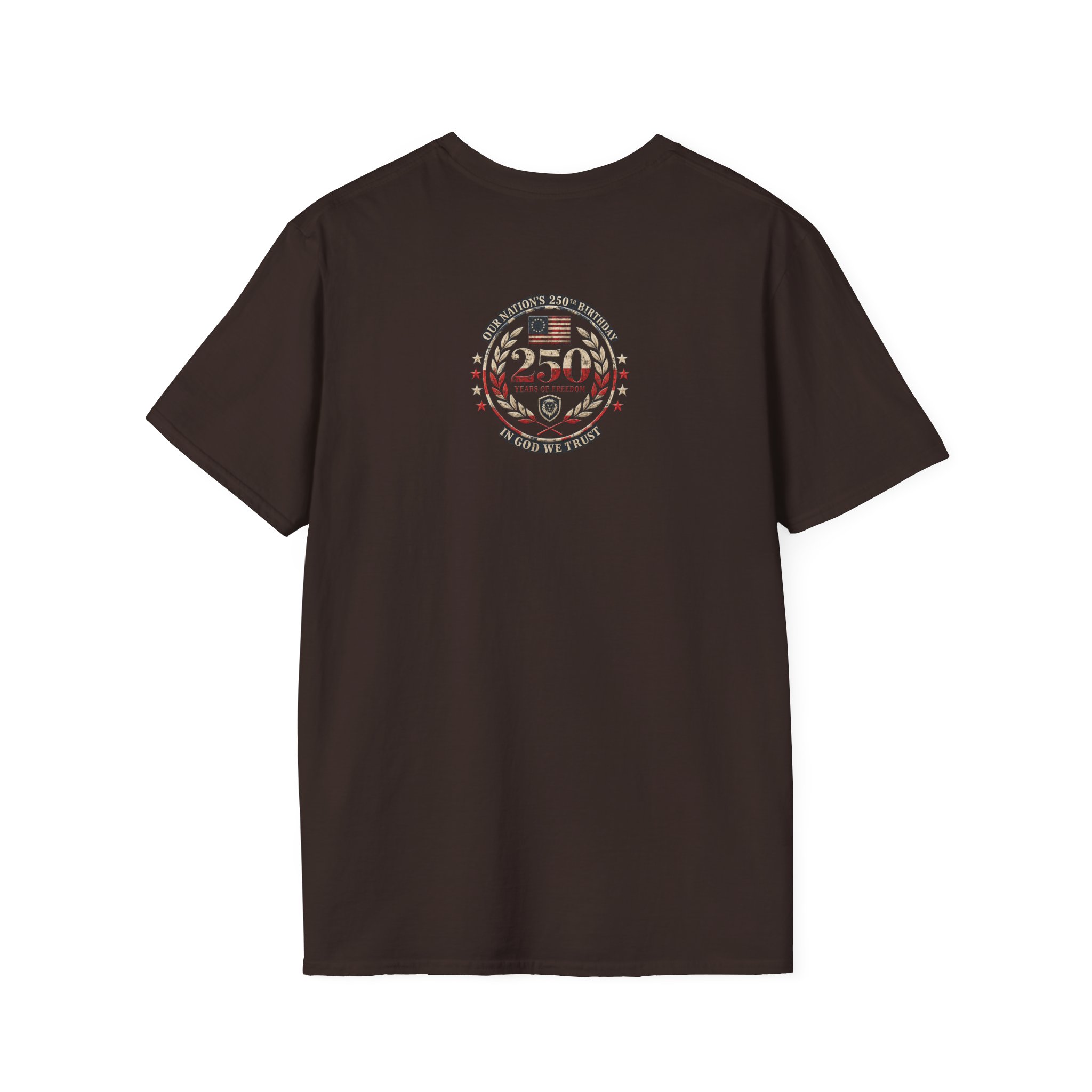 Valuetainment Flb Flag Script Unisex Softstyle T-Shirt - Image 4