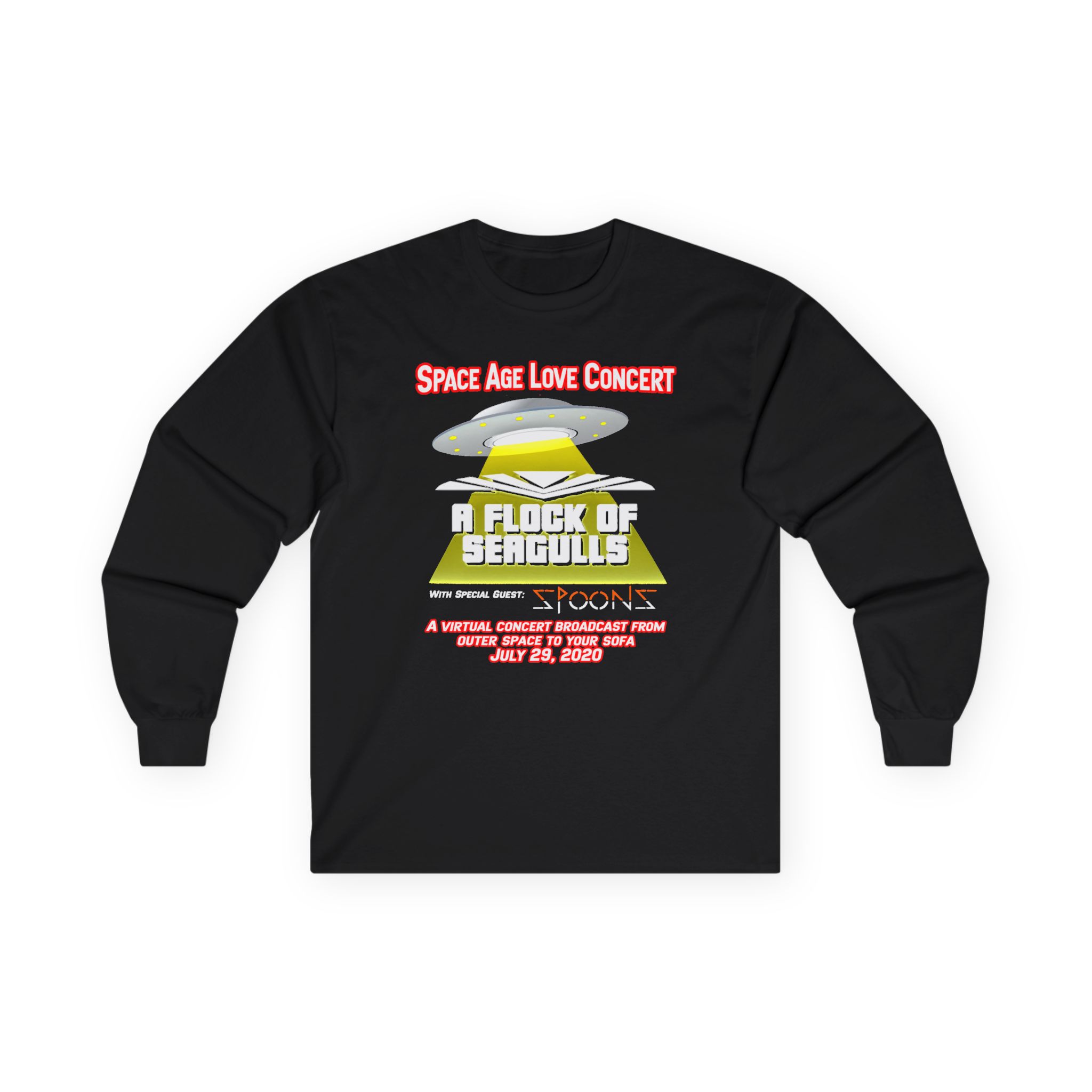 A Flock of Seagulls Space Age Love Concert Unisex Ultra Cotton Long Sleeve Tee