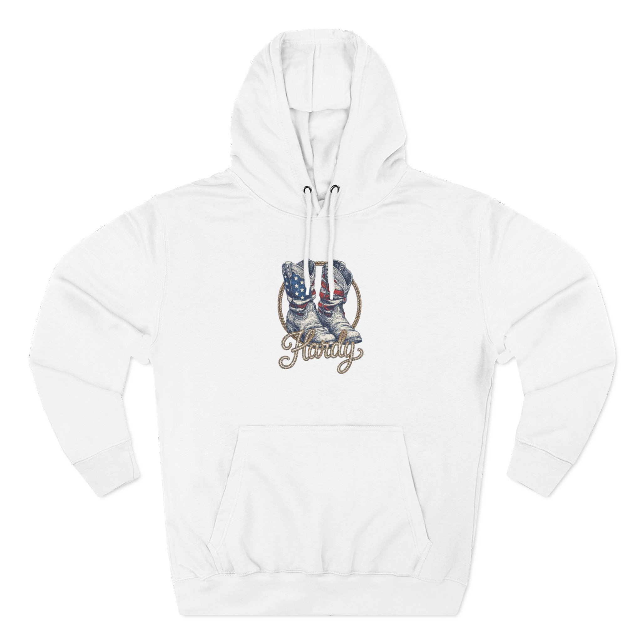 Hd Boots Americana Ringer Three-Panel Fleece Hoodie - Image 3