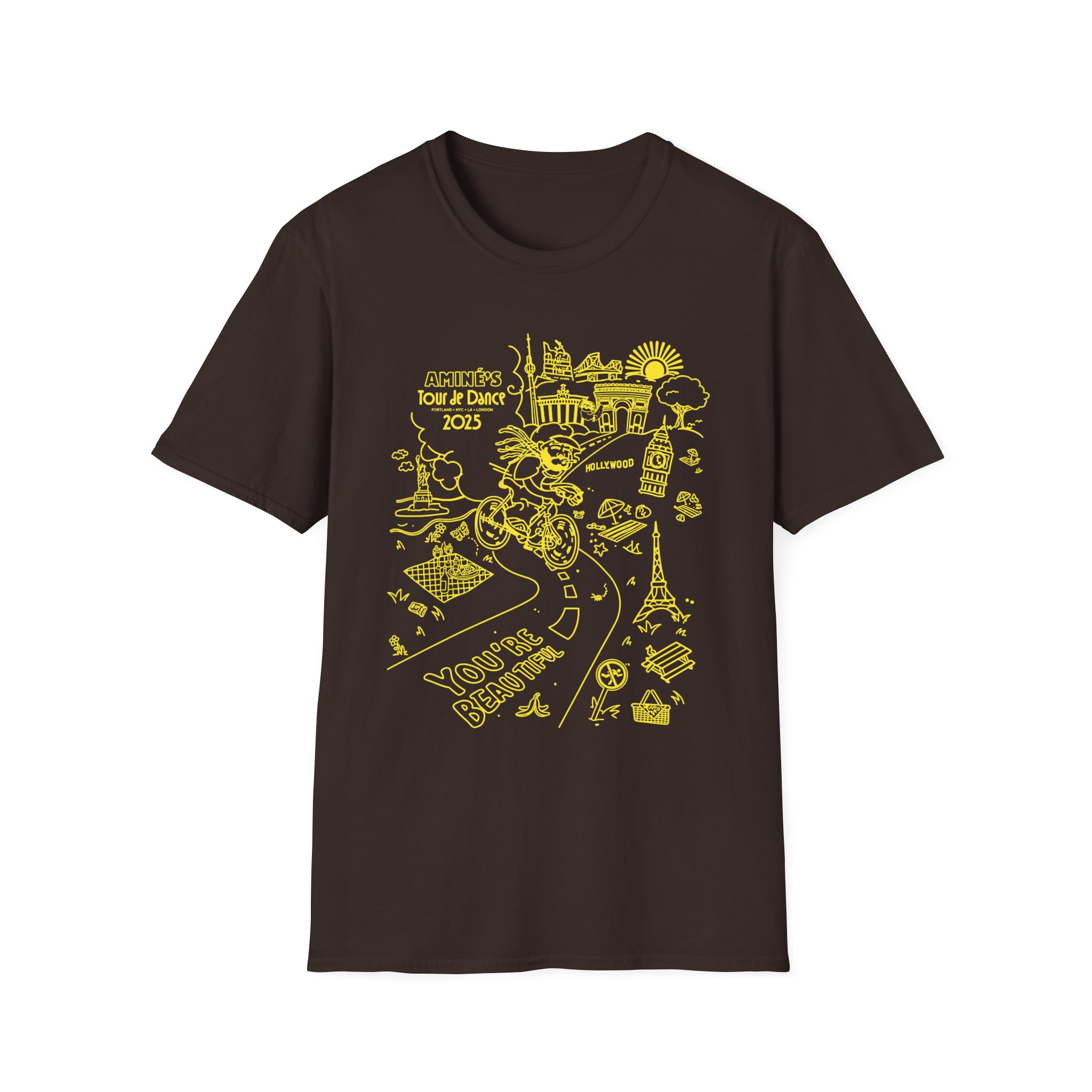 Aminé You're Beautiful Tour Unisex Softstyle T-Shirt - Image 5