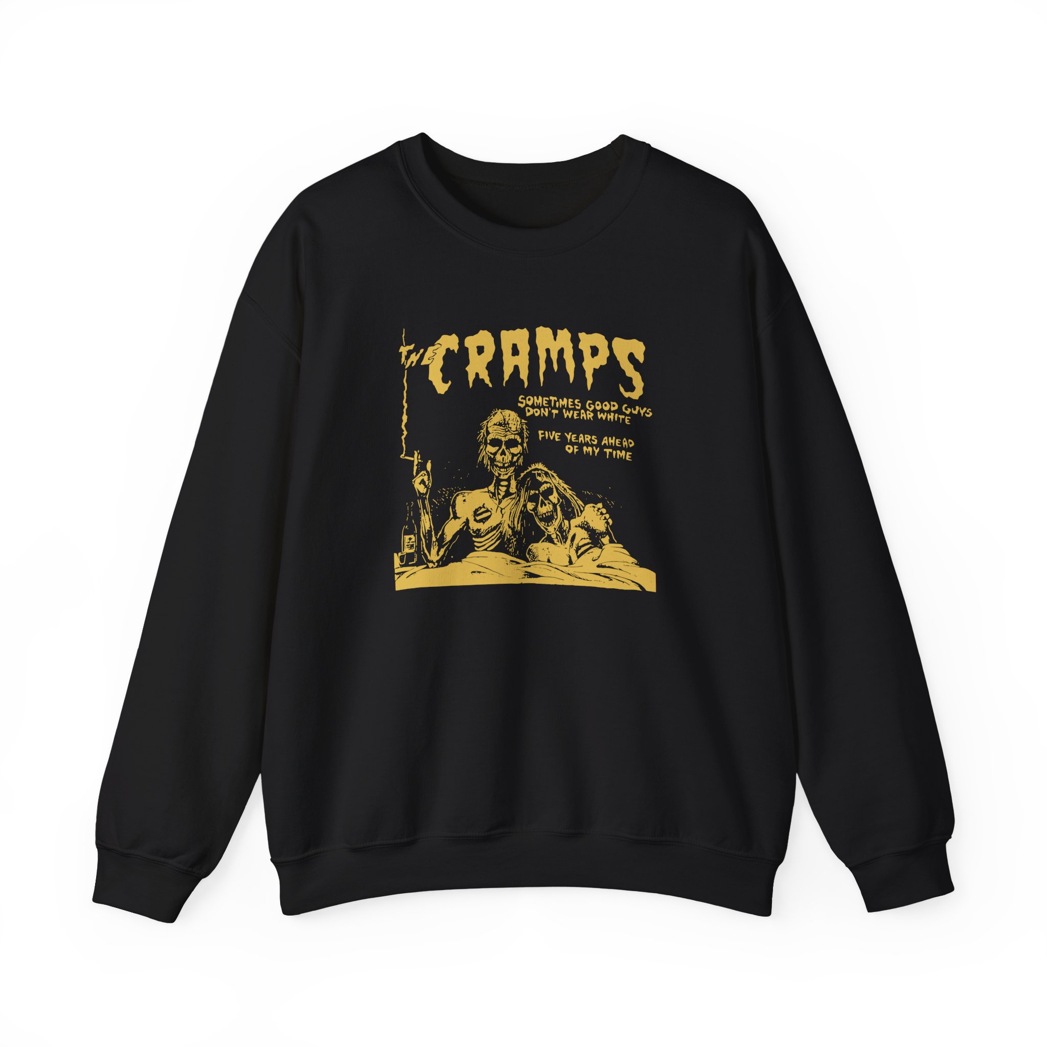 The Cramps Sometimes Good Guys Don’t Wear White Unisex Heavy Blend™ Crewneck Sweatshirt