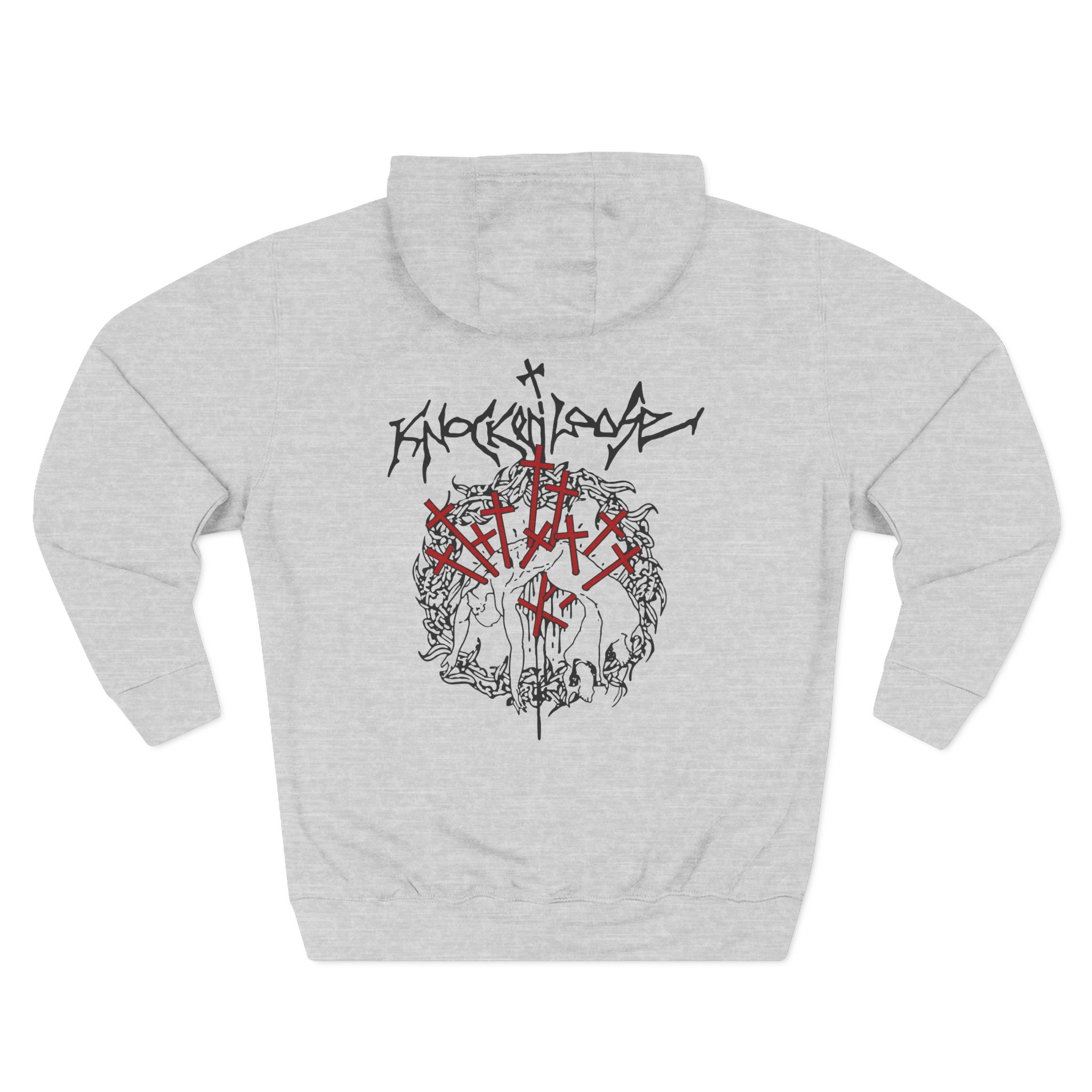 Knocked Loose Otak Ash Three-Panel Fleece Hoodie - Image 4