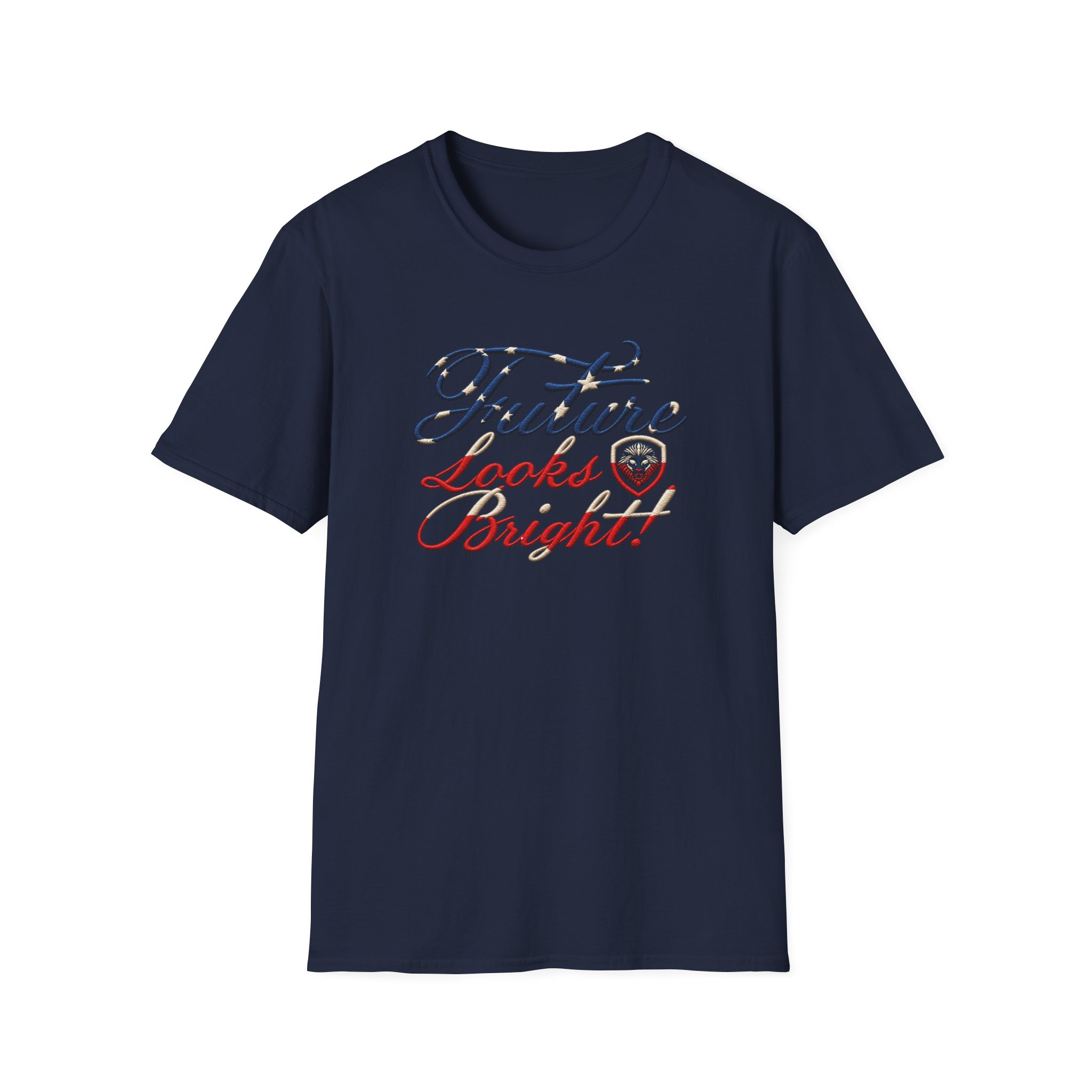 Valuetainment Flb Flag Script Unisex Softstyle T-Shirt - Image 15