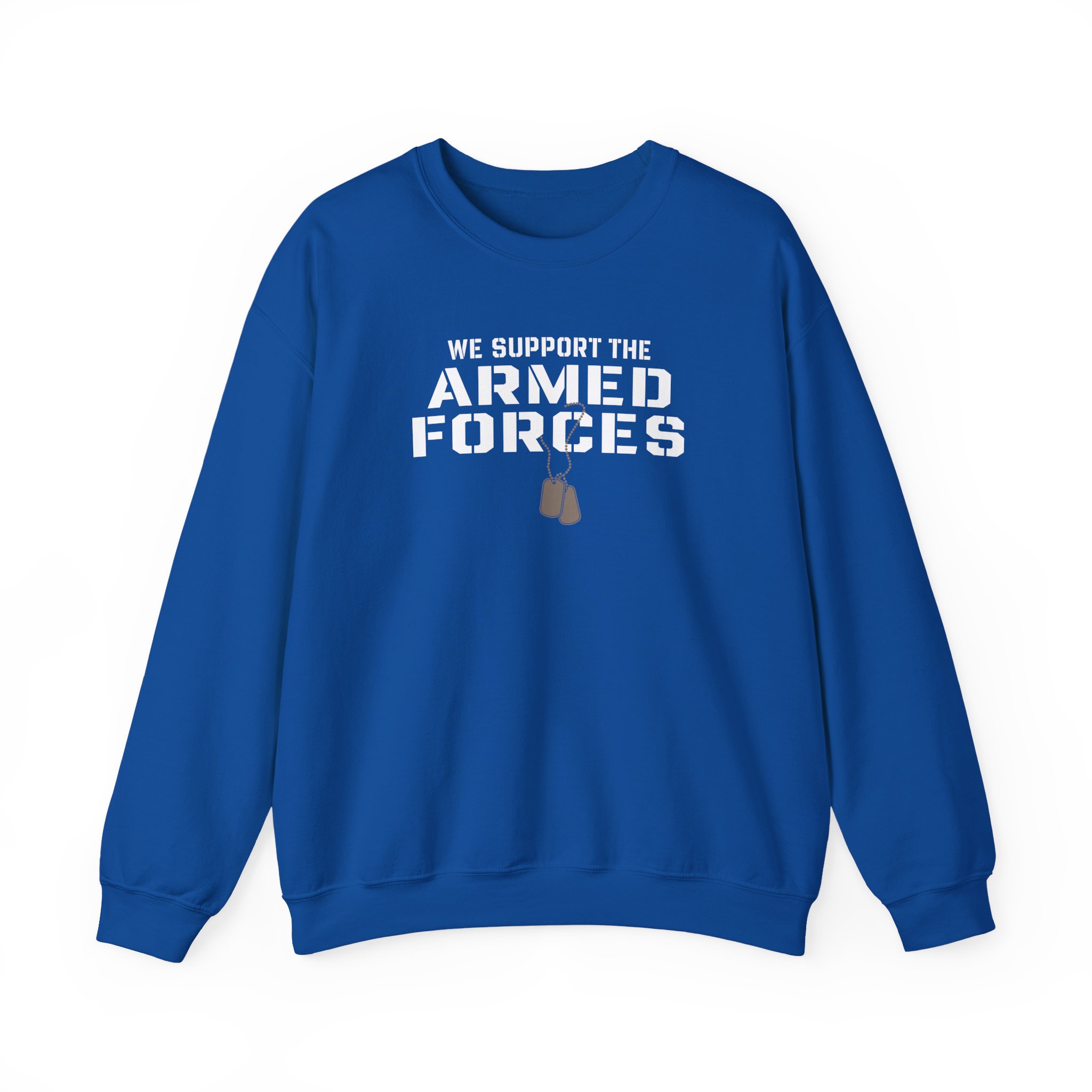Valuetainment We Support the Armed Forces Unisex Heavy Blend™ Crewneck Sweatshirt - Image 15