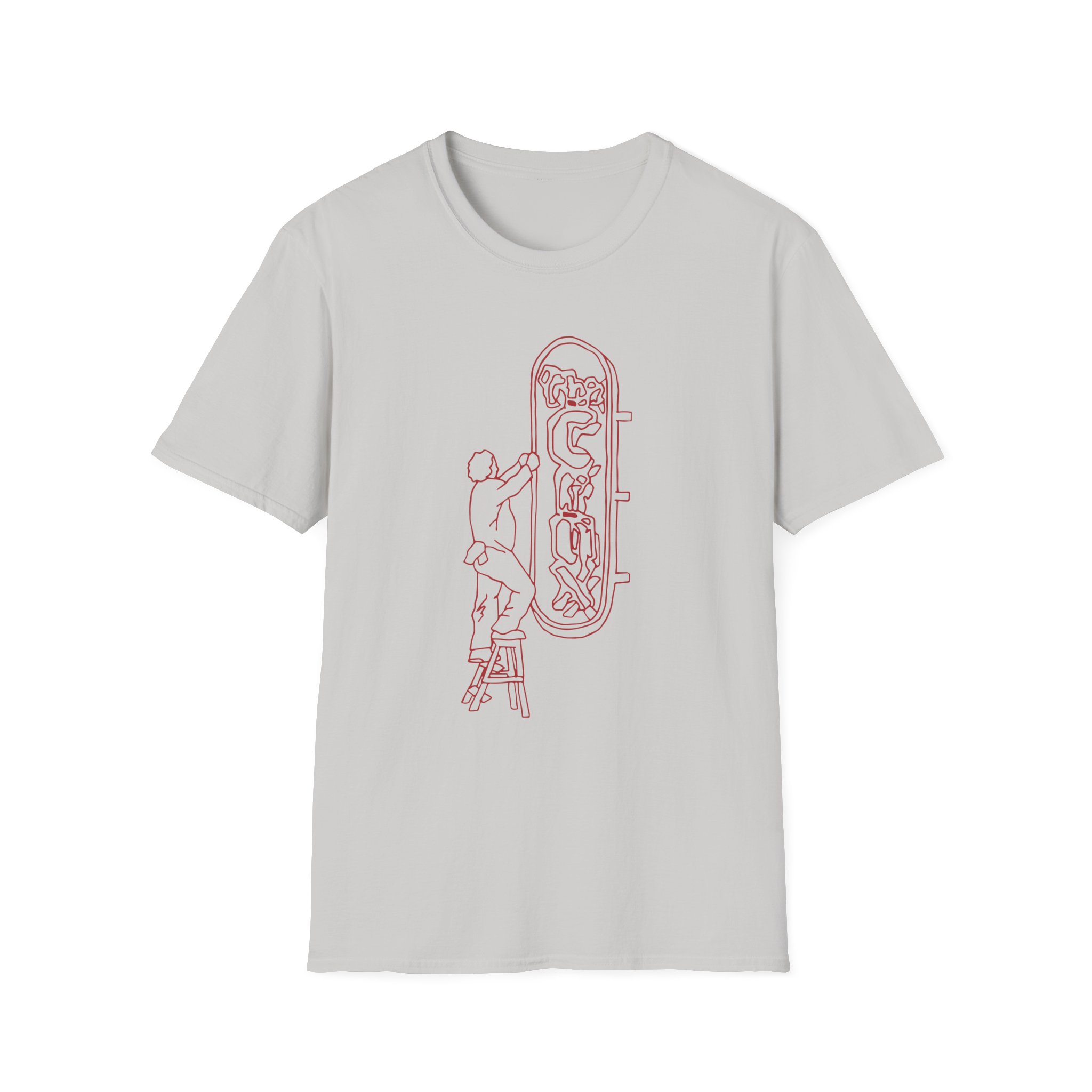 Djo The Crux Sign Ringer Unisex Softstyle T-Shirt - Image 5