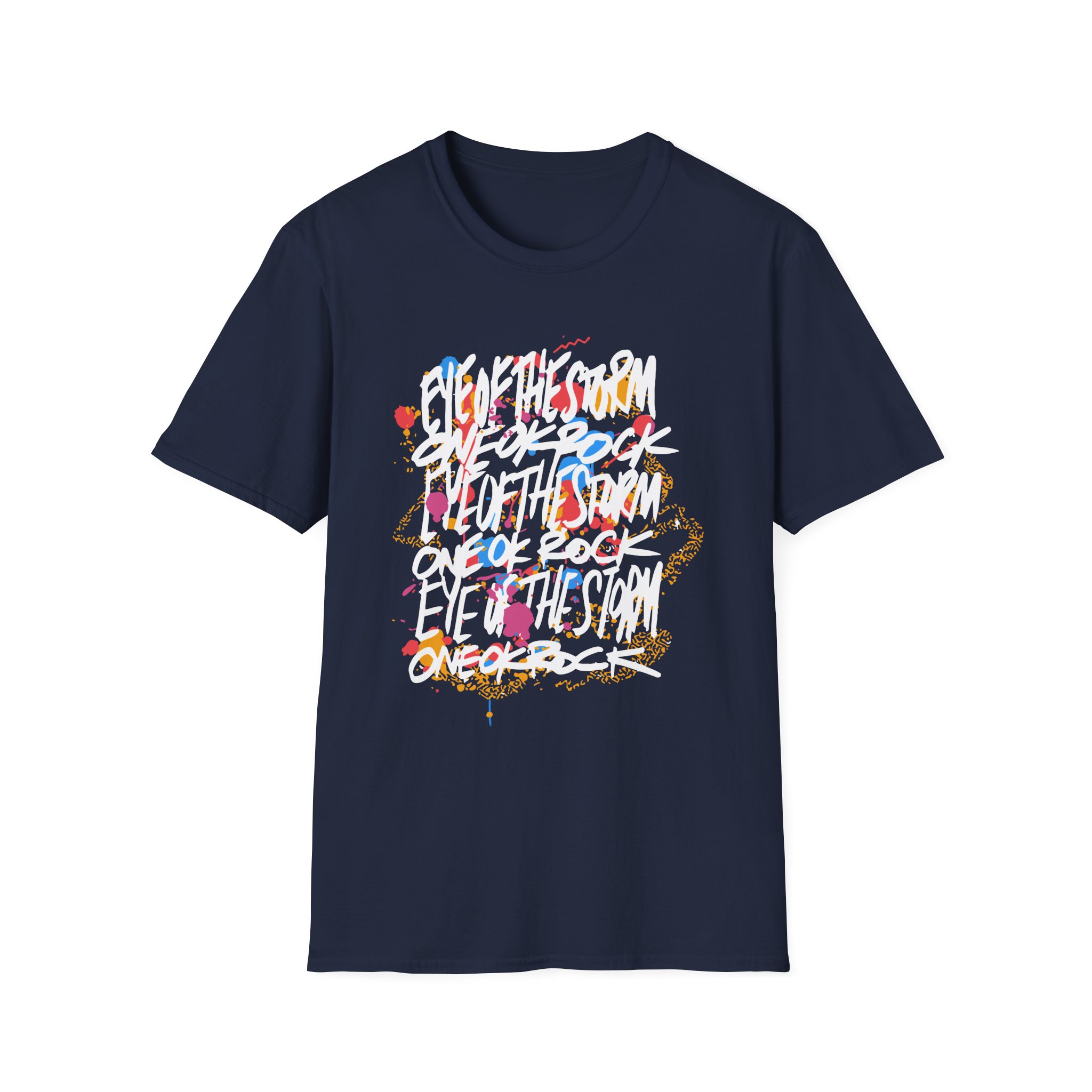 One Ok Rock Painted Storm Unisex Softstyle T-shirt - Image 15