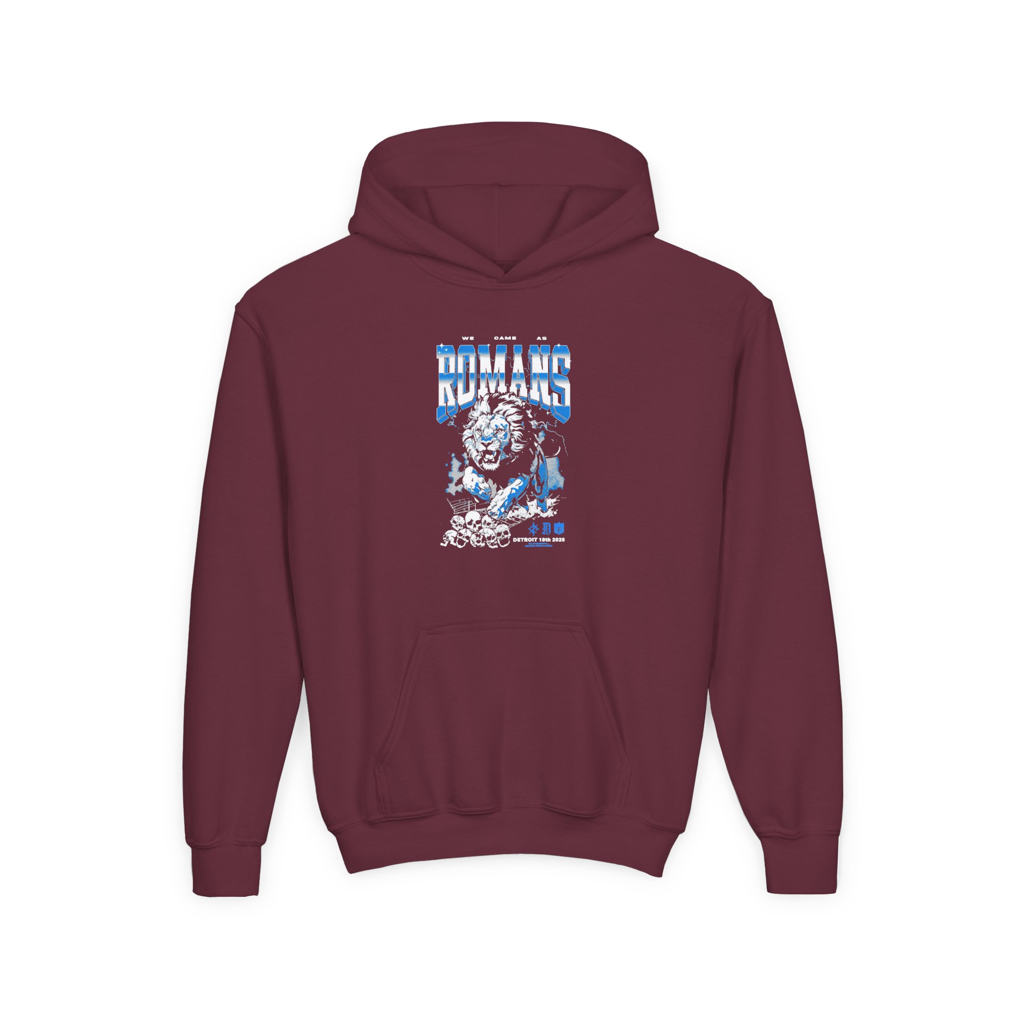 We Came as Romans Lions Youth Heavy Blend Hooded Sweatshirt - Image 3