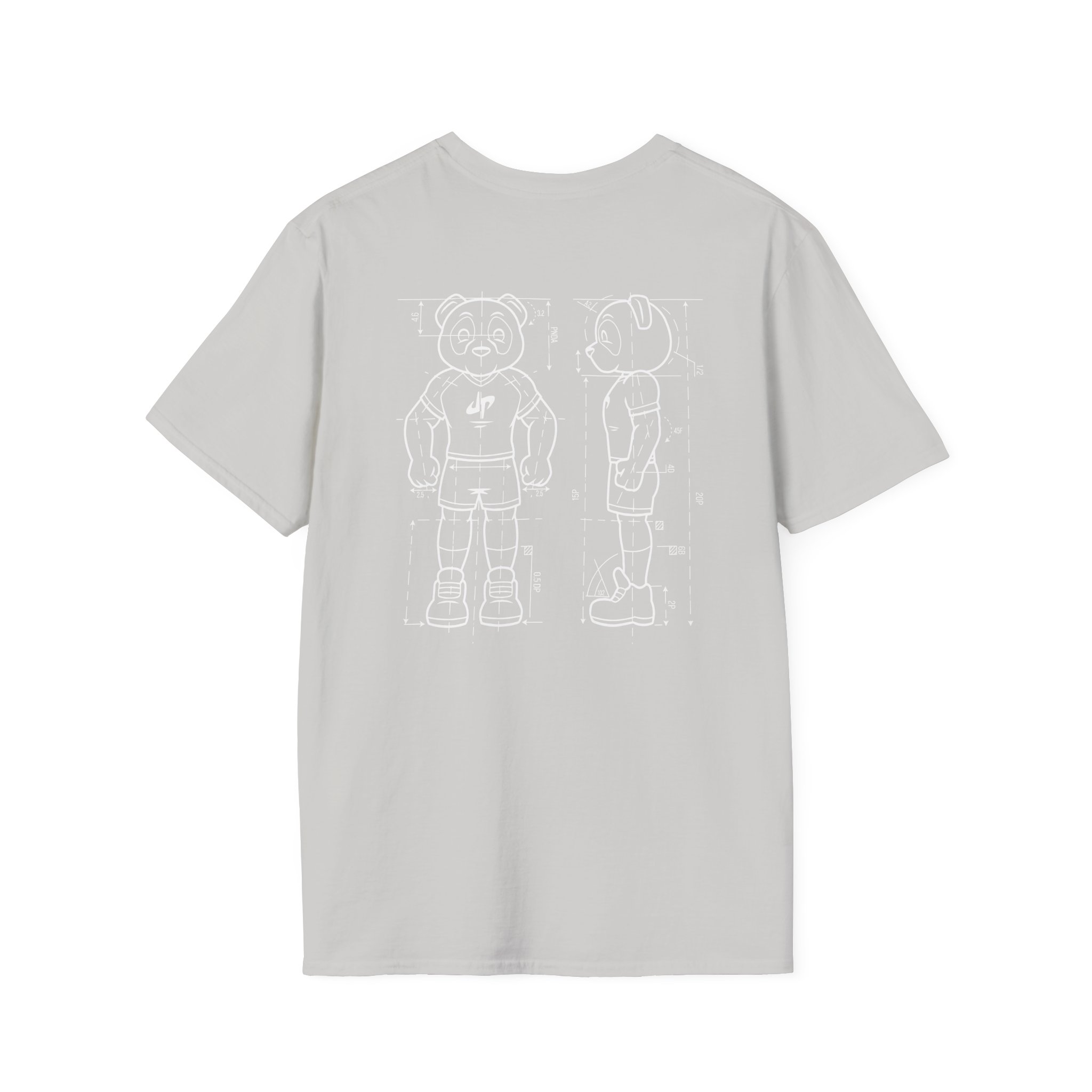 Dude Perfect Blueprint Panda Unisex Softstyle T-Shirt - Image 6