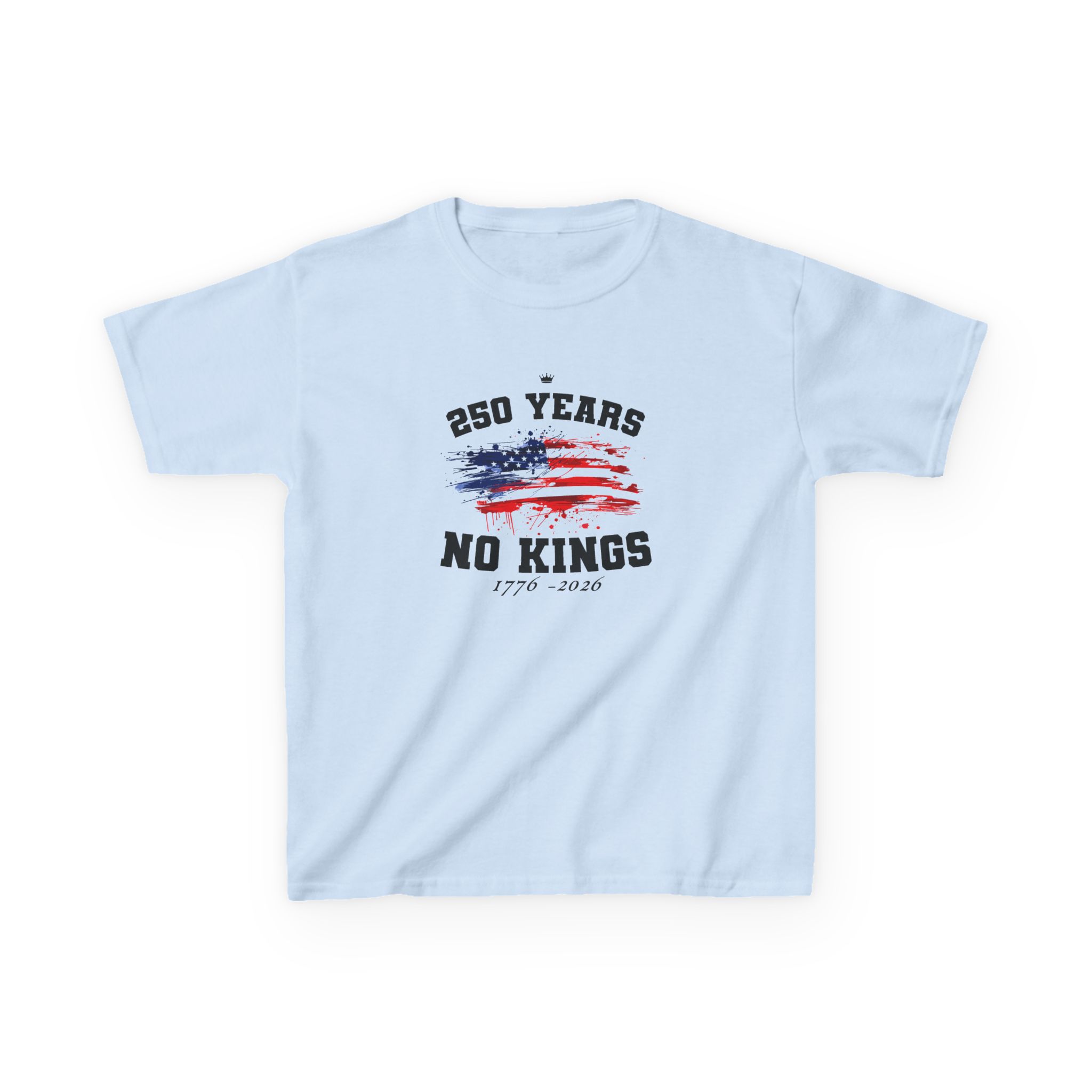 Valuetainment 250 Years No Kings Kids Heavy Cotton™ Tee - Image 9