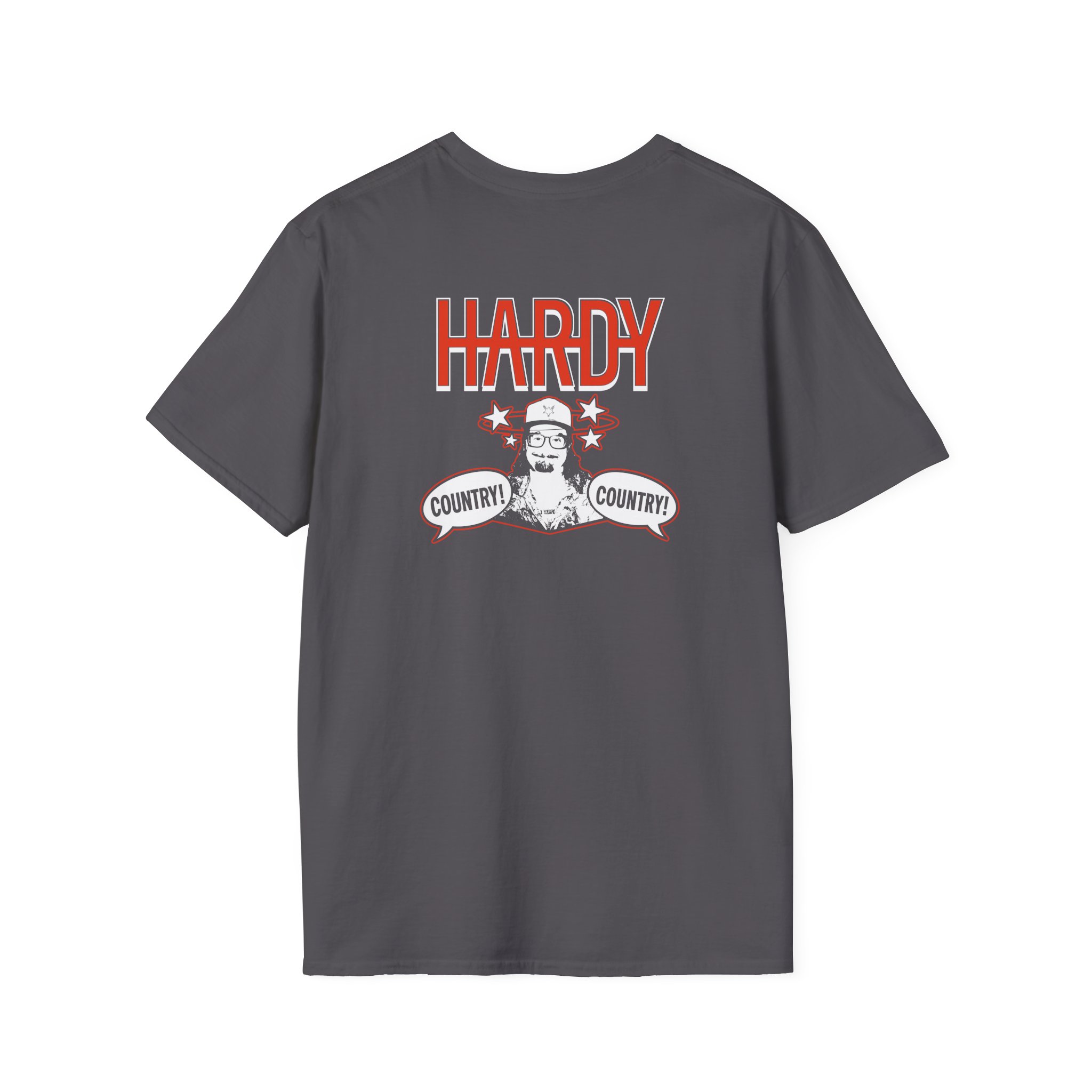 Hd COUNTRY! COUNTRY! Black Unisex Softstyle T-Shirt - Image 12