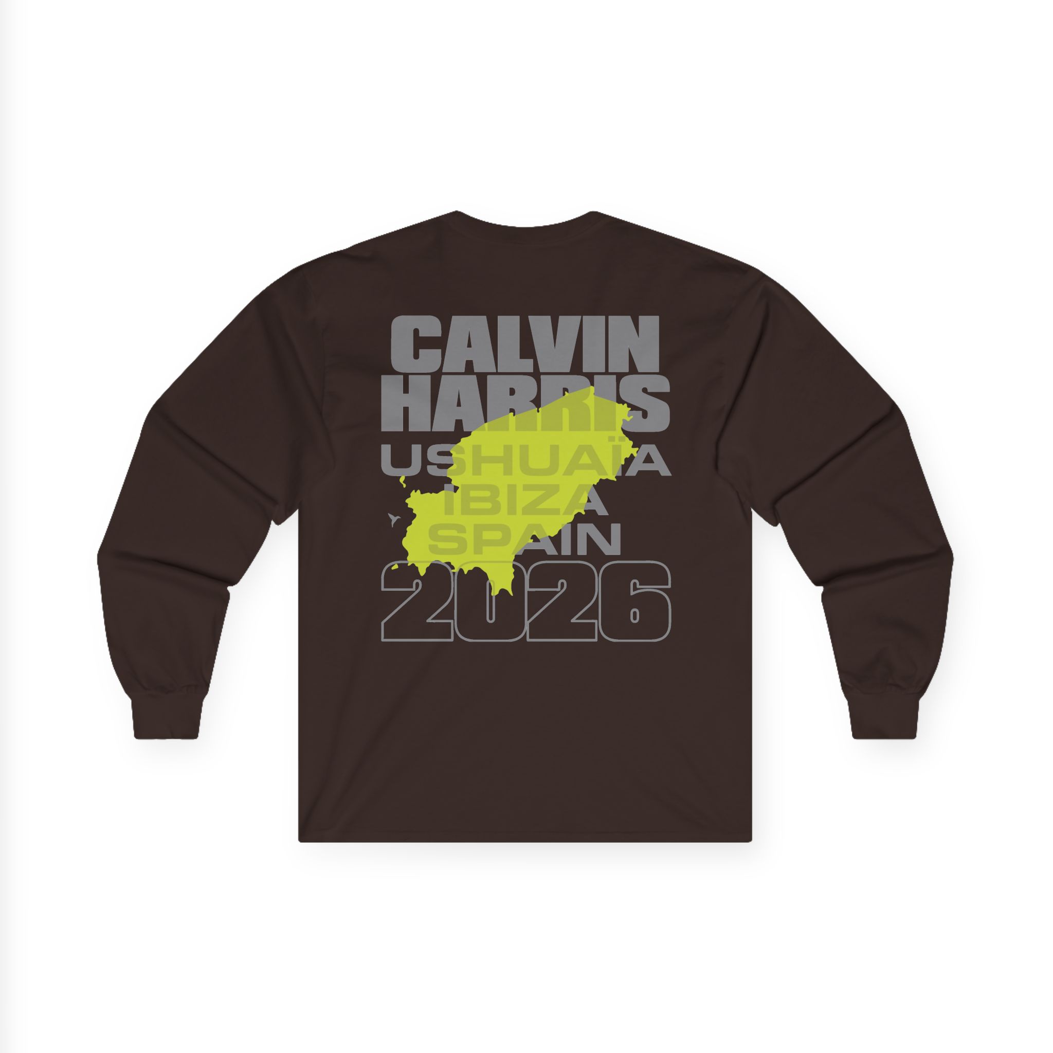 Calvin Harris Ibiza Text Unisex Ultra Cotton Long Sleeve Tee - Image 4