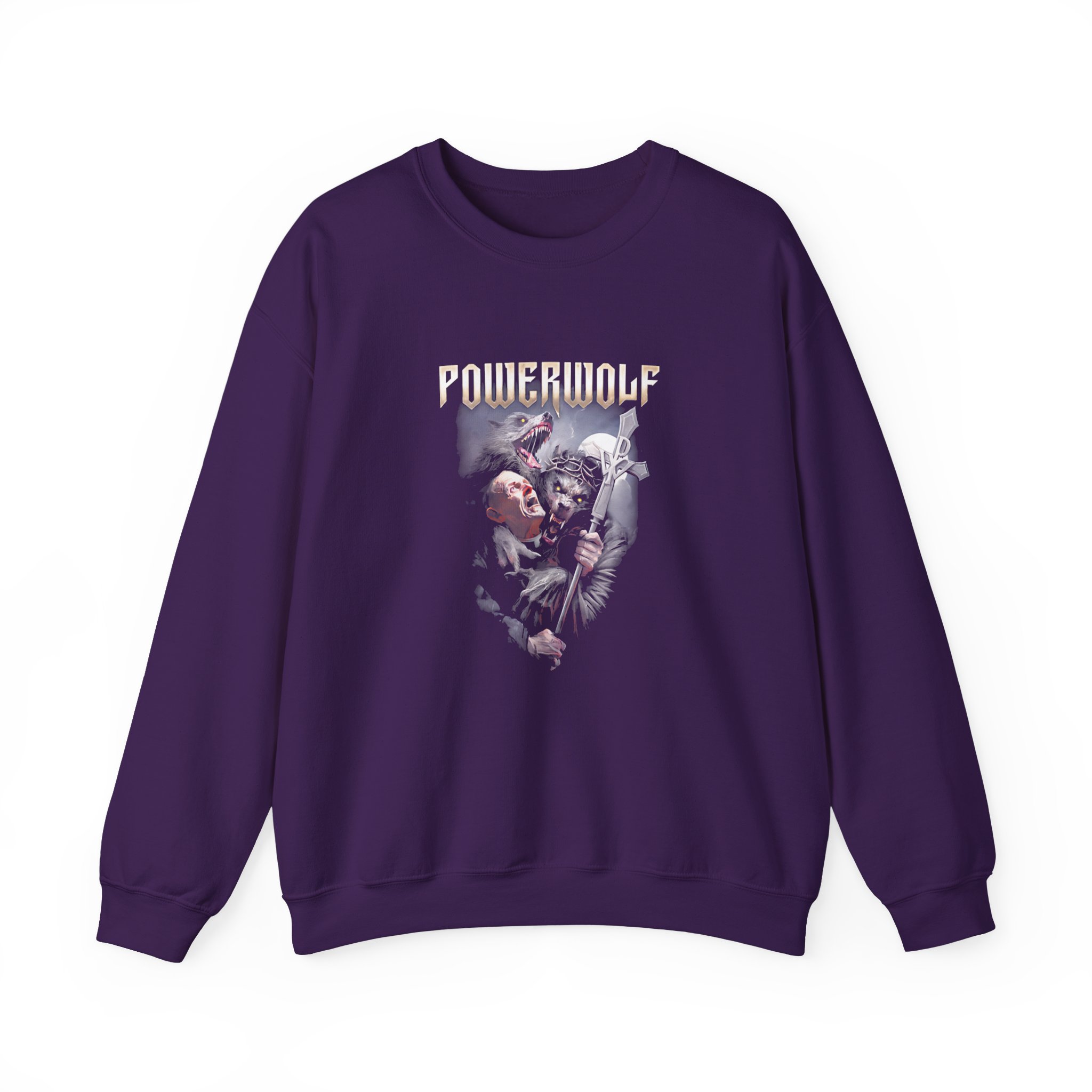 Powerwolf Thunderpriest Unisex Heavy Blend™ Crewneck Sweatshirt - Image 7